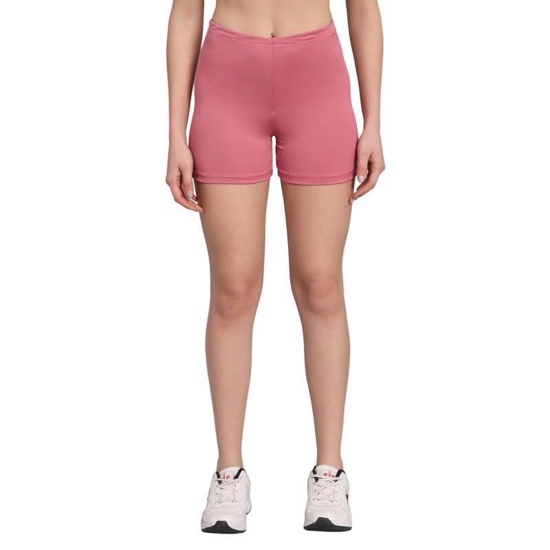 BODYFIGURE Women's Stretchable Cotton Modal Lycra Yoga Shorts - Comfortable Workout, Cycling & Casual Wear for Active Lifestyle
