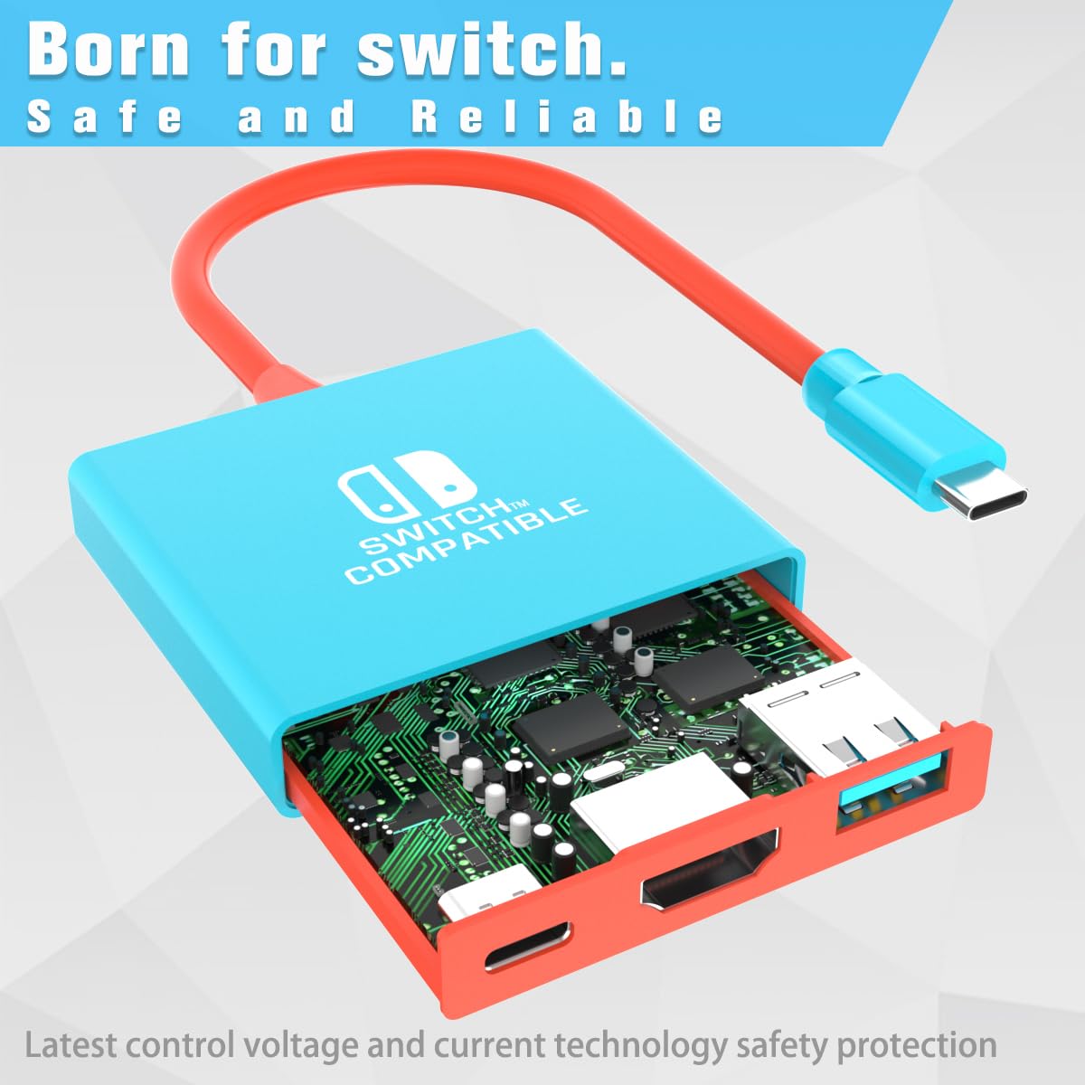 Portable Nintendo Switch TV Adapter - 4K/60Hz HDMI Dock for Switch/OLED/Steam Deck | Travel-Friendly Switch Docking Station | Perfect for Gaming on TV, Travel & Home Entertainment