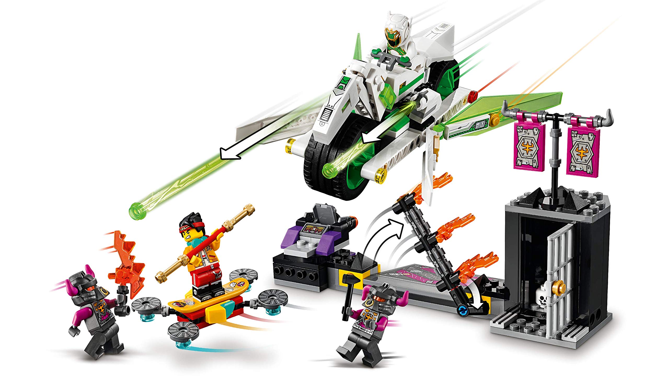LEGO Monkie Kid White Dragon Horse Bike Building Set 80006 - Creative Construction Toy for Kids, Perfect for Playtime & Collectors