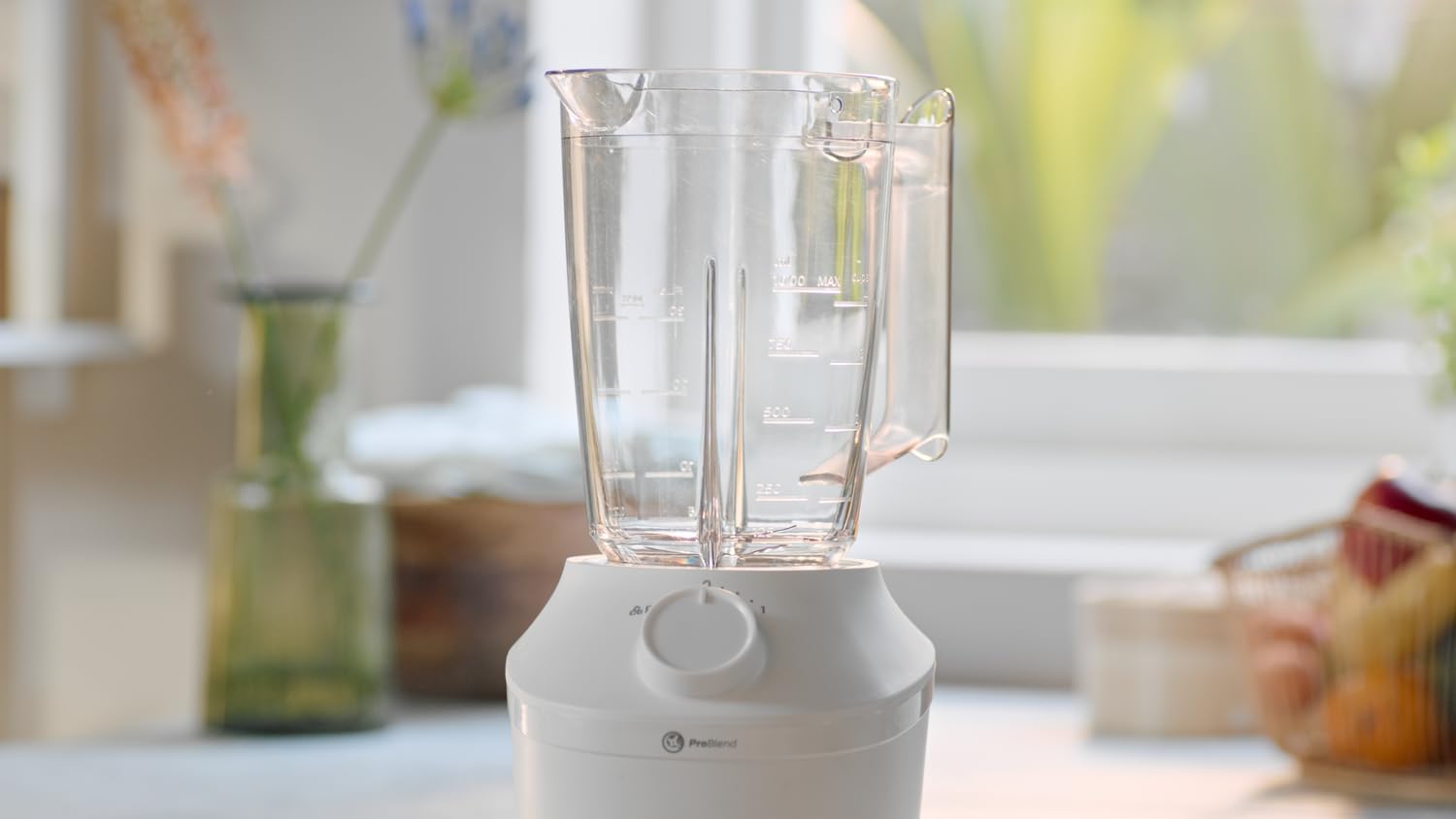 PHILIPS HR2041/00 450W High-Speed Glass Blender - Powerful Smoothie Maker for Shakes, Juices & Ice Crushing - Perfect for Kitchen, Restaurant & Healthy Lifestyle