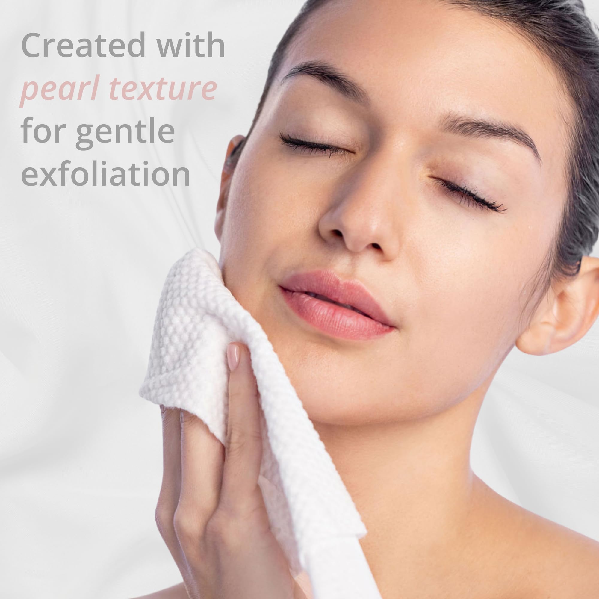 Covenance Beauty Ultra Soft Disposable Facial Towels - Double-Sided Makeup Remover & Gentle Exfoliating Towels for Daily Skincare, Travel & Spa Use