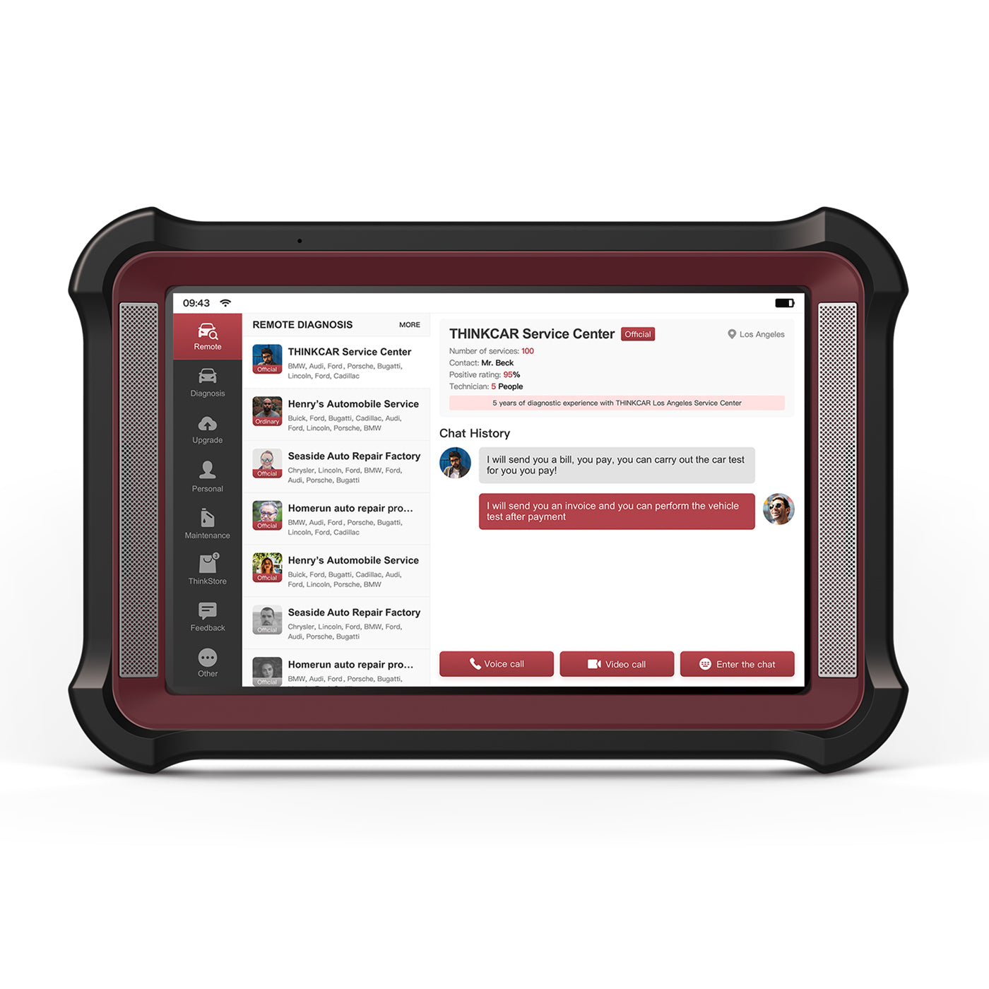 THINKTOOL X10 10-Inch Professional OBD2 Scanner & Car Code Reader - Automotive Diagnostic Tablet Tool with Remote Access Support | Compatible with Most Vehicles for Engine, ABS, Transmission & More | Perfect for Mechanics, DIY Enthusiasts & Auto Shops