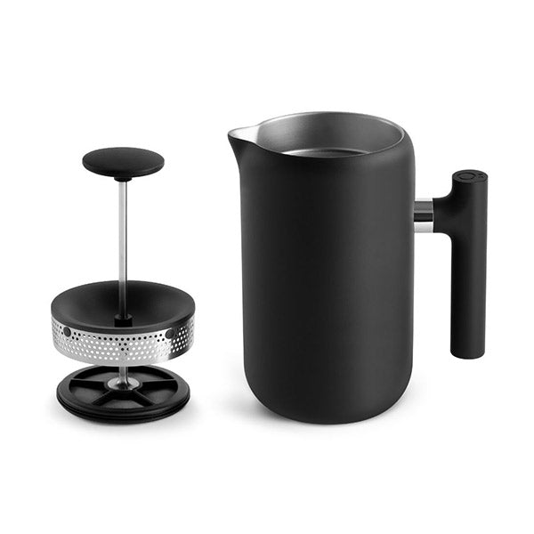 Premium Fellow Clara French Press Coffee Maker - 34 oz Stainless Steel, Double-Wall Insulation for Hotter Coffee - Perfect for Home, Office & Camping Brewing