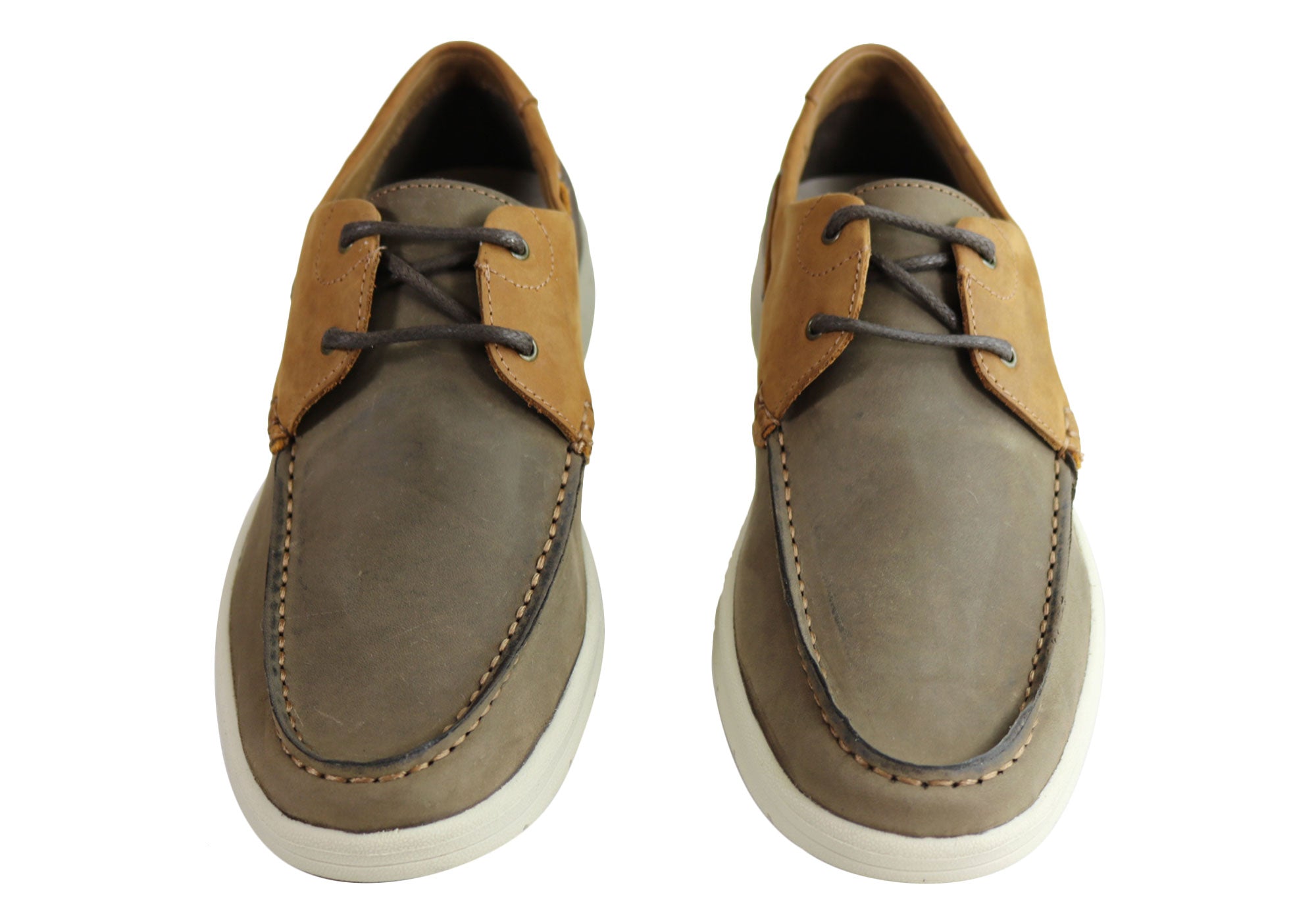 Ferricelli Men's Comfortable Cushioned Leather Lace-Up Casual Shoes - Perfect for Work, Walking & Everyday Wear