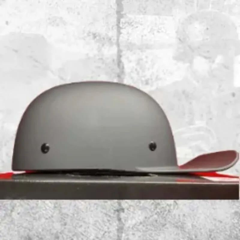 MicroLid Slider Charcoal Baseball Motorcycle Helmet - Lightweight & Durable Safety Gear for Baseball, Motorcycle & Sports - Perfect for Riding, Training & Outdoor Activities