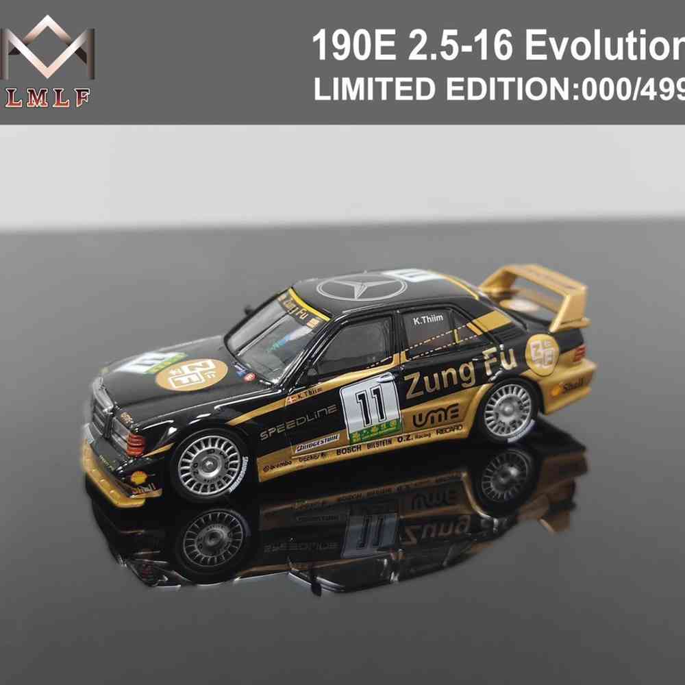 1:64 Mercedes Benz 190E 2.5 16 EVO2 DTM Racing Diecast Model Car - Collectible Miniature Toy for Adults, Perfect Gift for Car Enthusiasts - Display on Desk, Shelf, or Racing Diorama