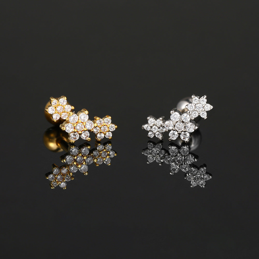 16G Butterfly Helix Stud Tragus Daith Stud Earrings - Stainless Steel Body Jewelry for Cartilage Piercing | Perfect for Everyday Wear, Parties & Gifting