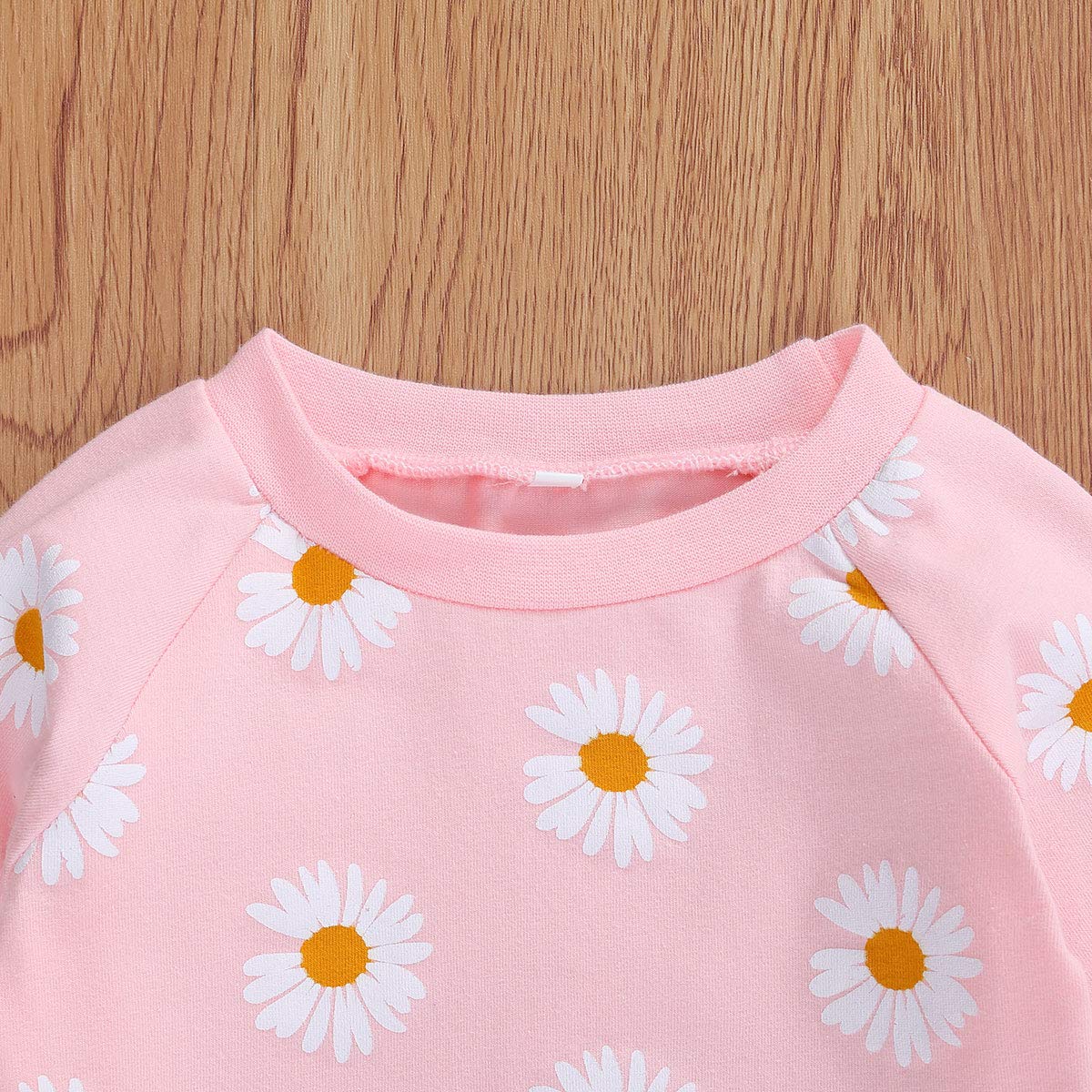 3Pcs Baby Girl Outfits - Daisy Print Sweatshirt, Pants & Headband Set | Soft Cotton Infant Winter Clothes for 0-24 Months | Perfect for Fall Photoshoots, Holiday Gifts & Playdates