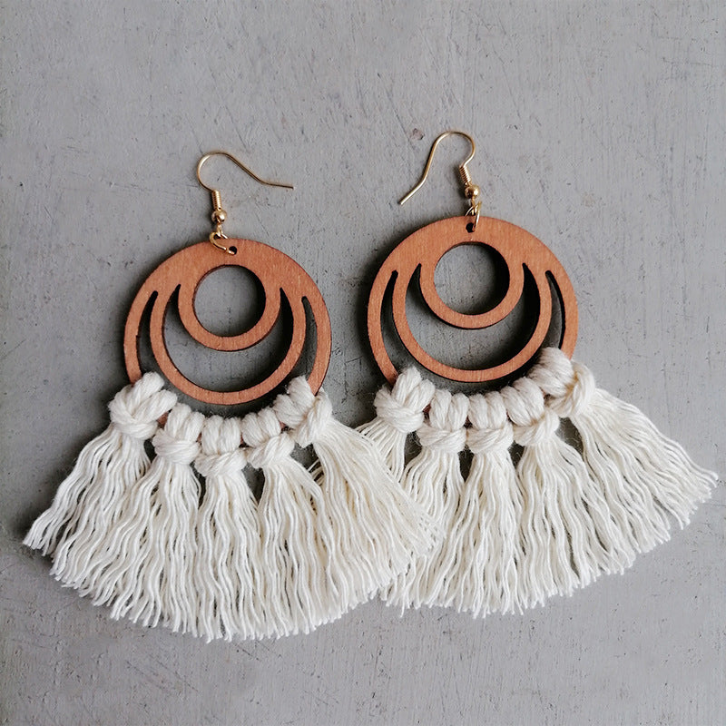 Geometric Tassel Earrings for Women - Boho Chic Dangle Drop Earrings for Parties, Weddings & Everyday Wear