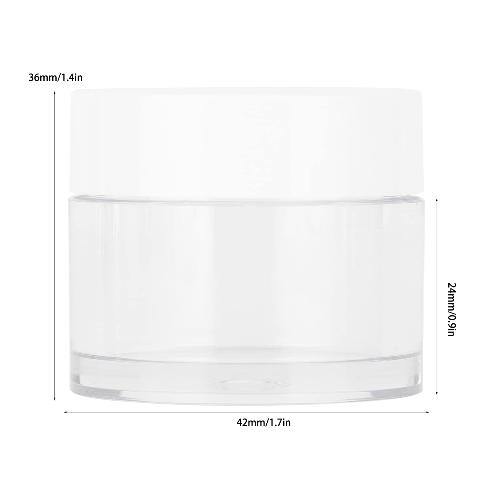 2-Pack Refillable Round Lip Balm Containers - 10pcs Empty Cosmetic Jars for Travel, DIY Lip Balm, Earrings & Jewelry Storage | Portable & Reusable