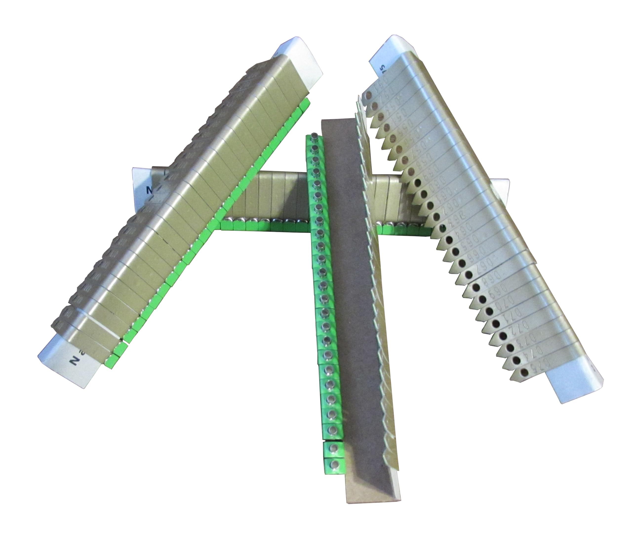 Numbered Zip Wing Bands for Poultry - 100 Gold Aluminum Chicken, Pheasant & Duck Identification Tags - Perfect for Farm, Hatchery & Bird Tracking