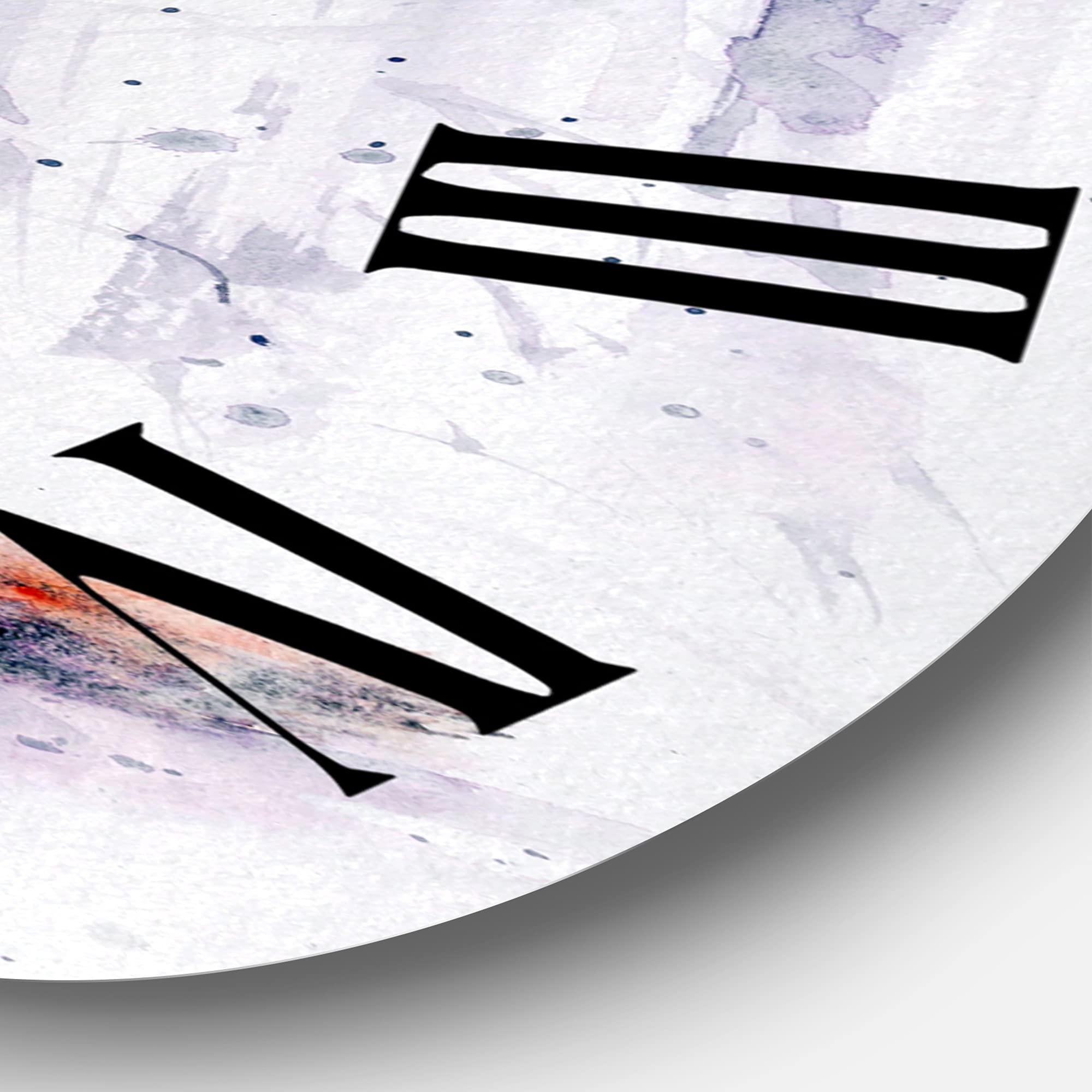 Farmhouse Wall Clock - 'Red Fox Running in White Snow II' Large Animal Wall Art for Living Room, Kitchen, Bedroom Decor | Rustic Home & Office Decoration