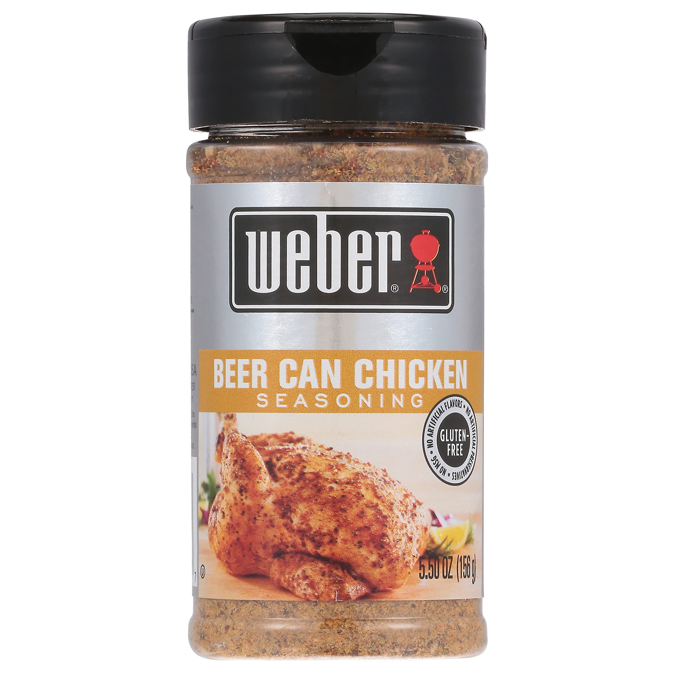 Weber Beer Can Chicken Seasoning - 5.5 oz BBQ Spice Rub Shaker for Grilling, Roasting & Smoking - Perfect for Chicken, Turkey & Pork