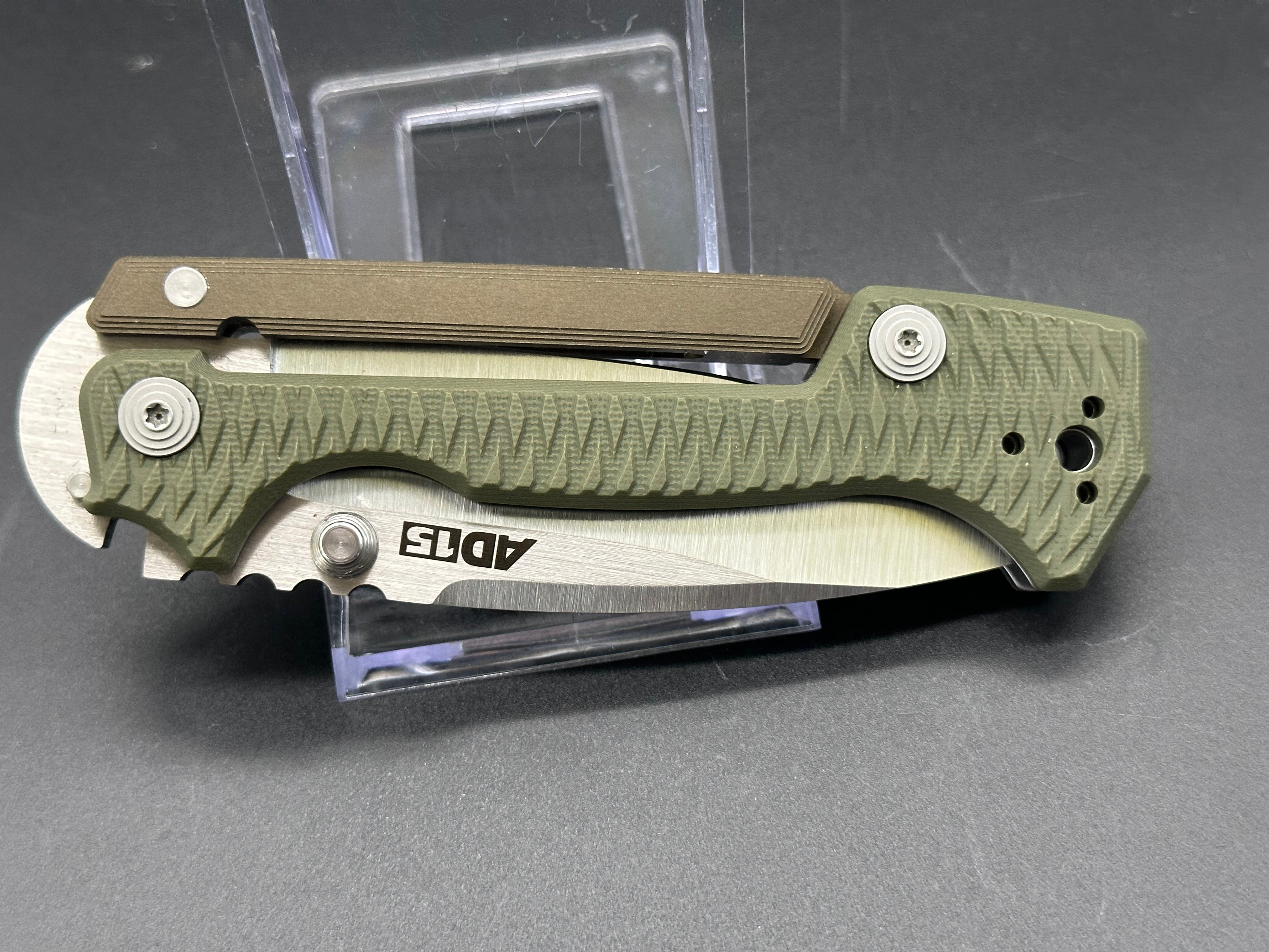 Cold Steel AD15 Tactical Folding Knife - High Carbon Steel Blade, Secure Locking Mechanism for Outdoor, Camping, and Survival Use