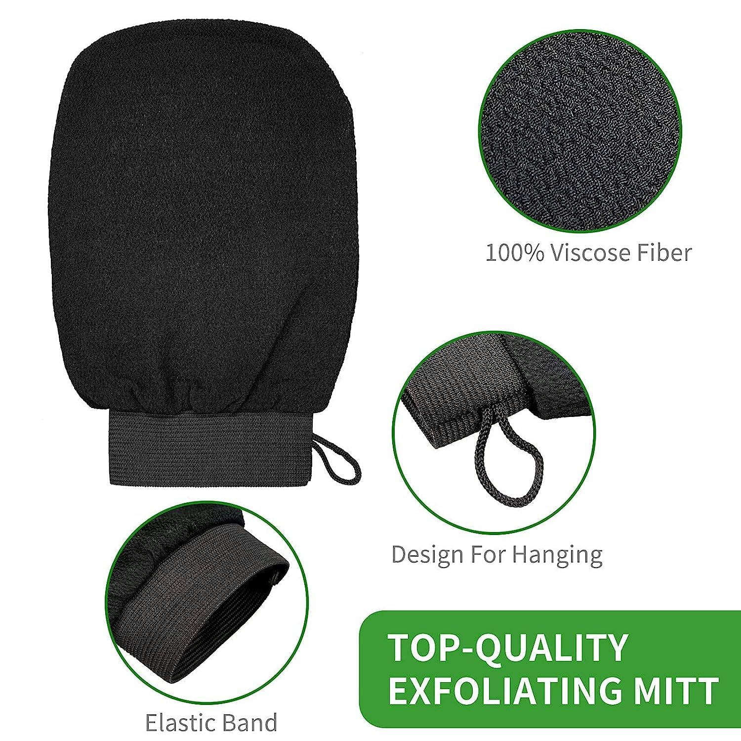 Ultra Soft Cloudzy Exfoliating Bath Gloves & Sponge Set with Ice Roller - Dead Skin Remover for Face & Body - Perfect for Spa Day, Skincare Routine & Relaxing Bath Time