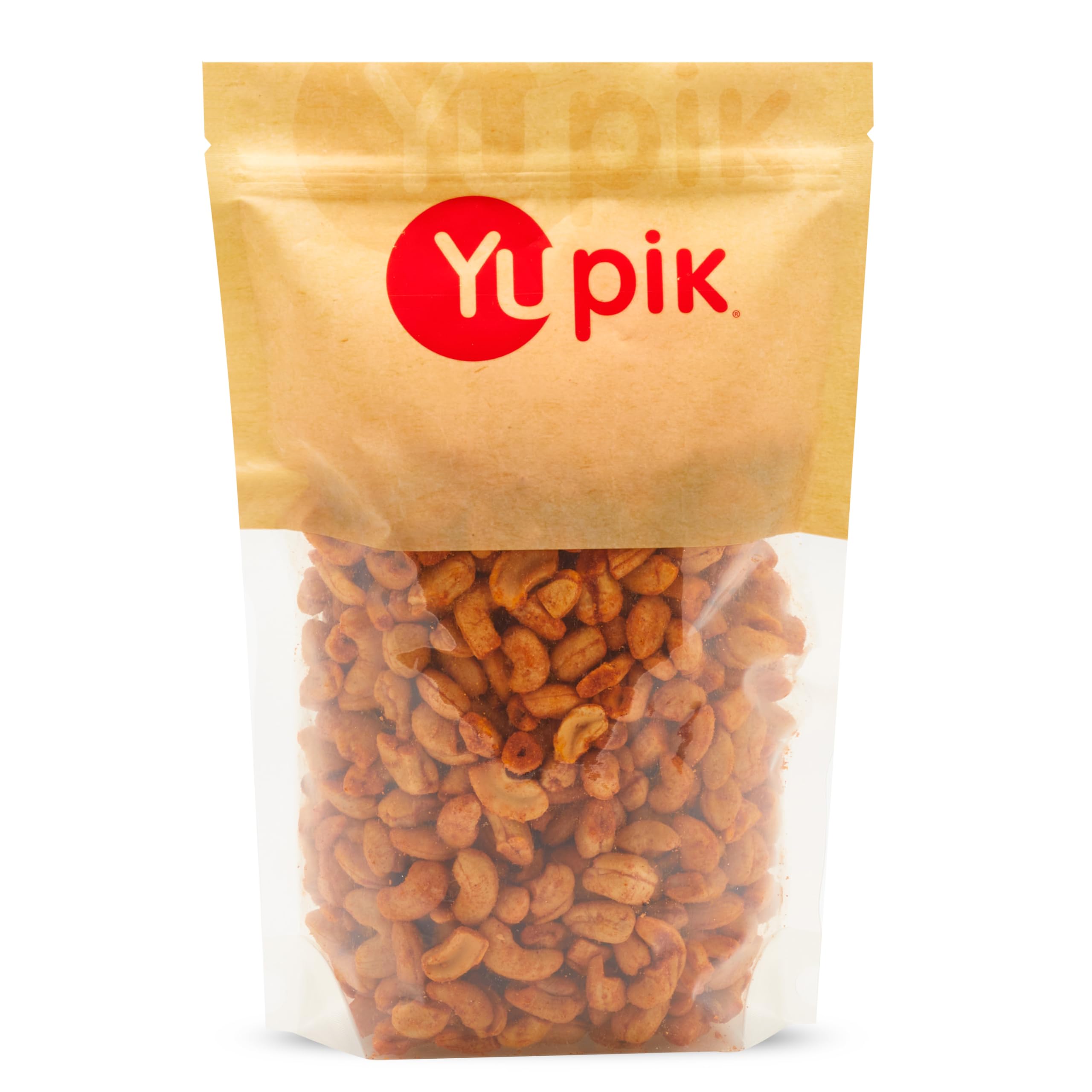 Yupik BBQ Cashews 1kg - Kosher Vegan Roasted Nuts for Snacking & BBQ Parties