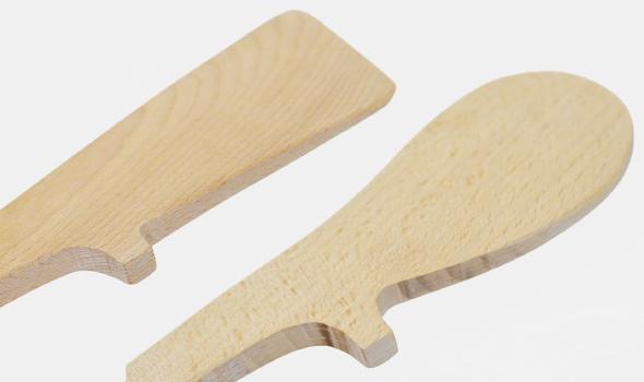 Handcrafted Japanese Beech Wood Spatula - Miranda Style Omoeraku Wooden Cooking Utensil for Baking, Flipping & Stirring - Perfect for Non-Stick Pans & Healthy Cooking