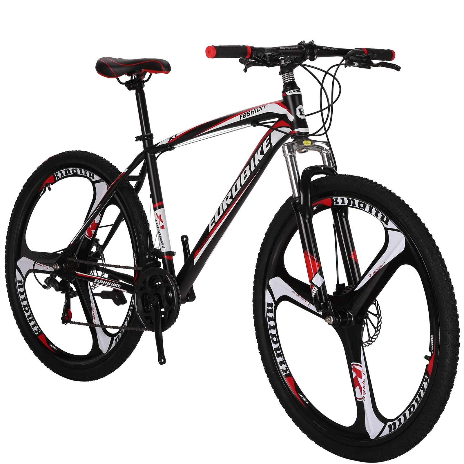 21 Speed Mountain Bike with Suspension Fork - 27.5 Inch Hardtail MTB for Men & Women - Adult & Youth Bicycle with Disc Brakes - Perfect for Trail Riding, Commuting and Outdoor Adventures
