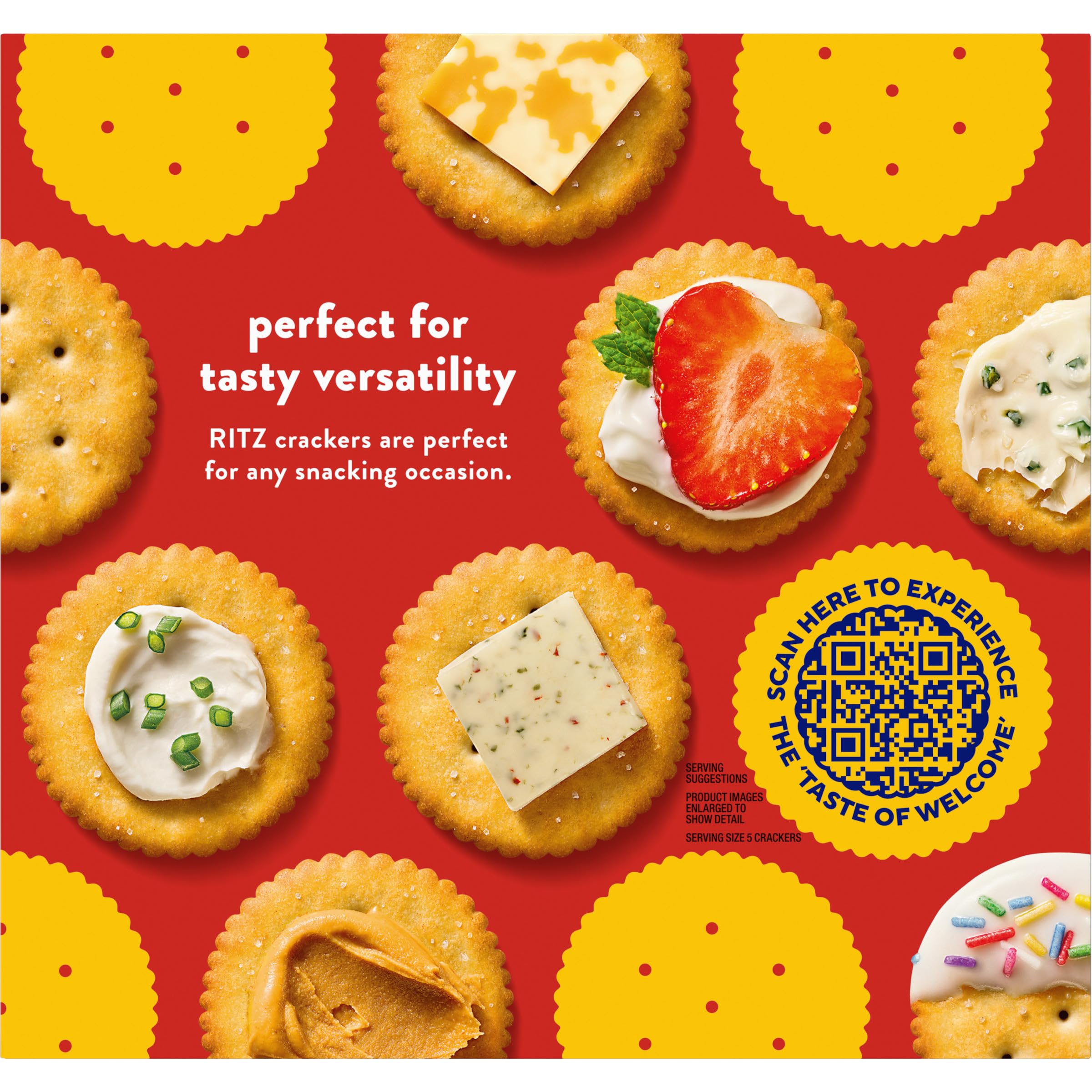 RITZ Original Crackers - Delicious Snacks for Kids & Adults - Perfect for Lunch Boxes, Parties & On-the-Go - 13.7 oz Pack - Crunchy Buttery Flavor for Snacking Anytime