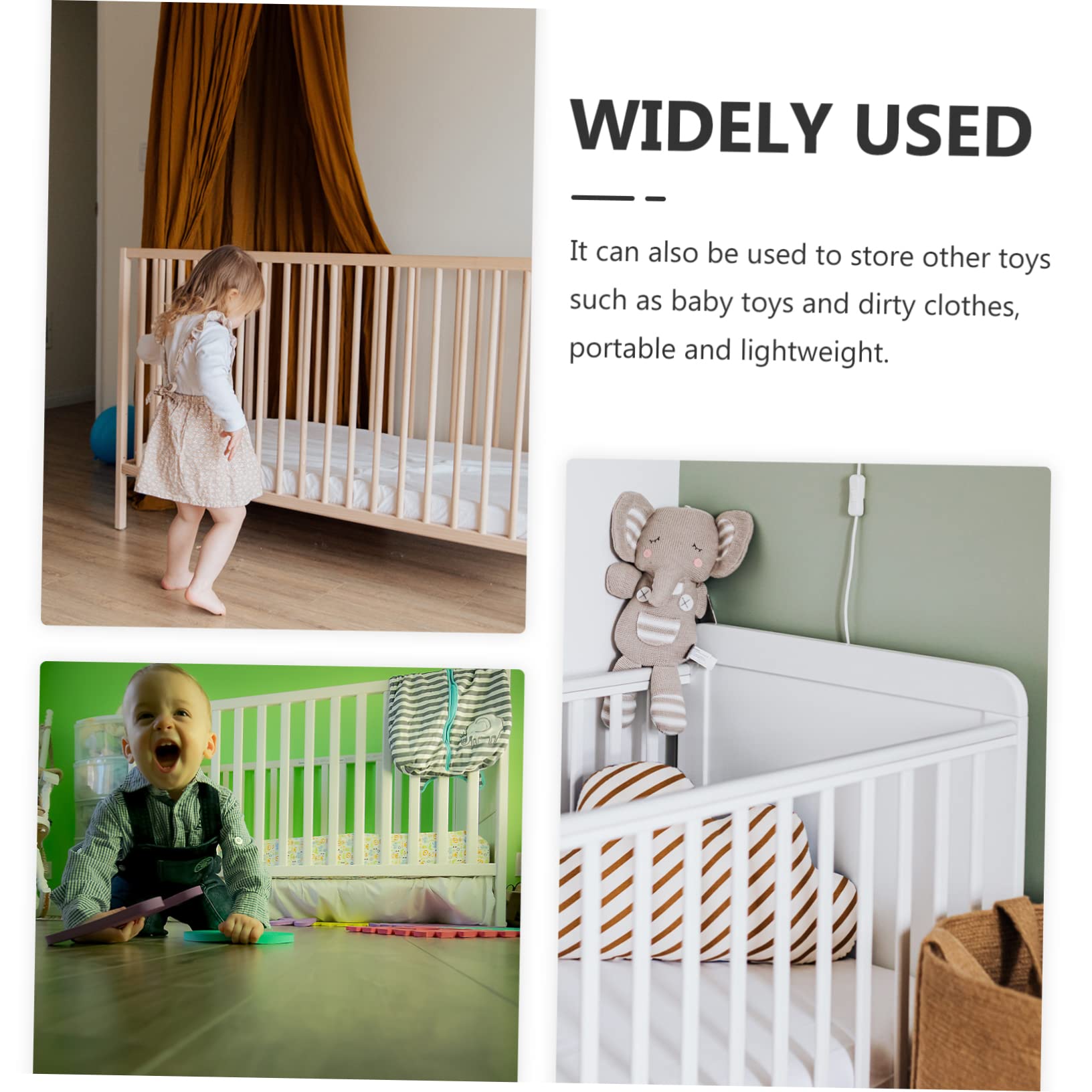 Wakauto 4-Piece Storage Bag Set - Essential Diaper Organizer & Nursery Storage Holder - Perfect for Baby Essentials, Travel, and Home Organization