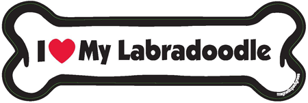 I Love My Labradoodle Bone Magnet - Fun & Durable Dog Toy for Labradoodles - Perfect for Fetch, Chewing & Playtime