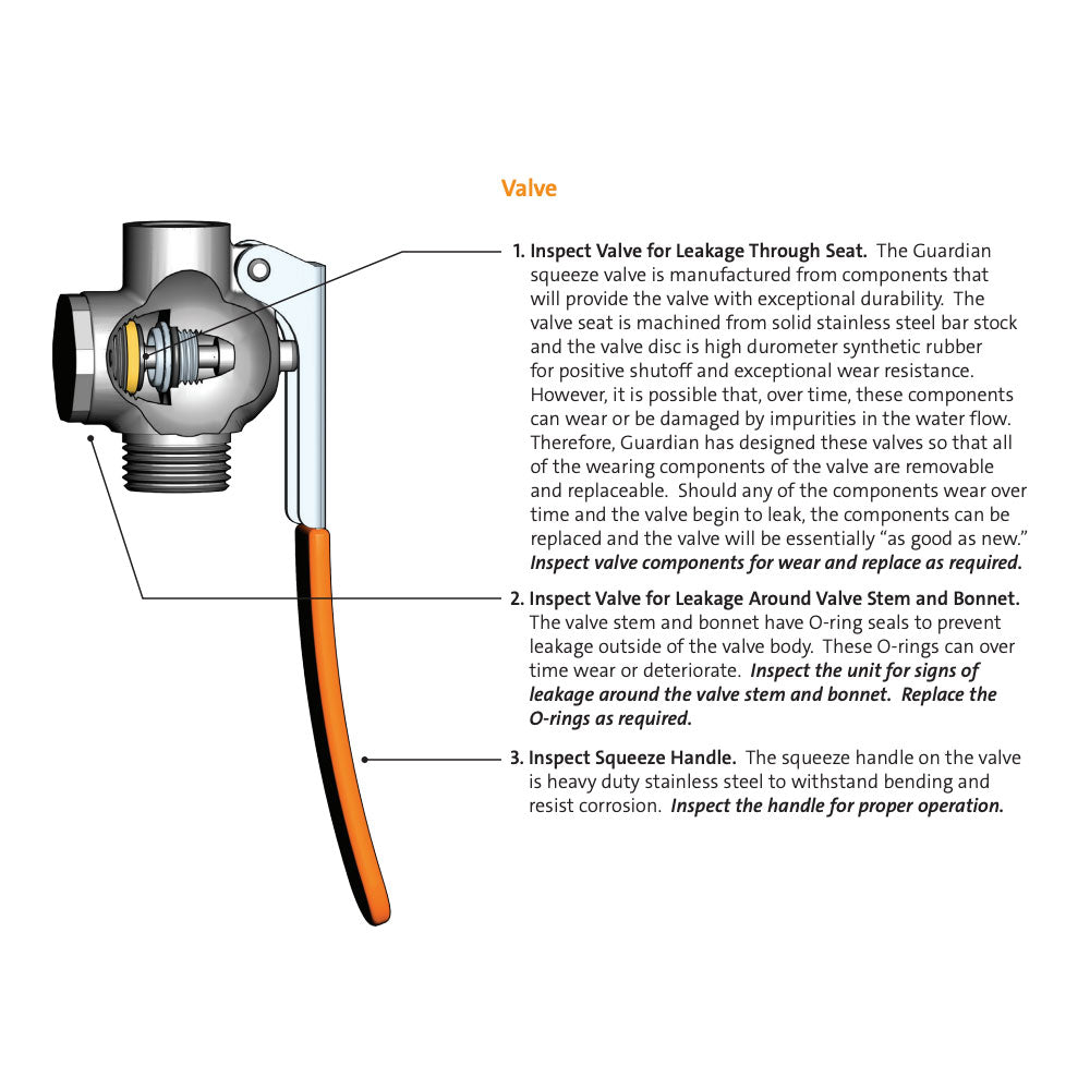 Guardian G5026 Wall Mounted Dual Head Emergency Eyewash & Drench Hose Station - OSHA Compliant Safety Equipment for Labs & Industrial Use