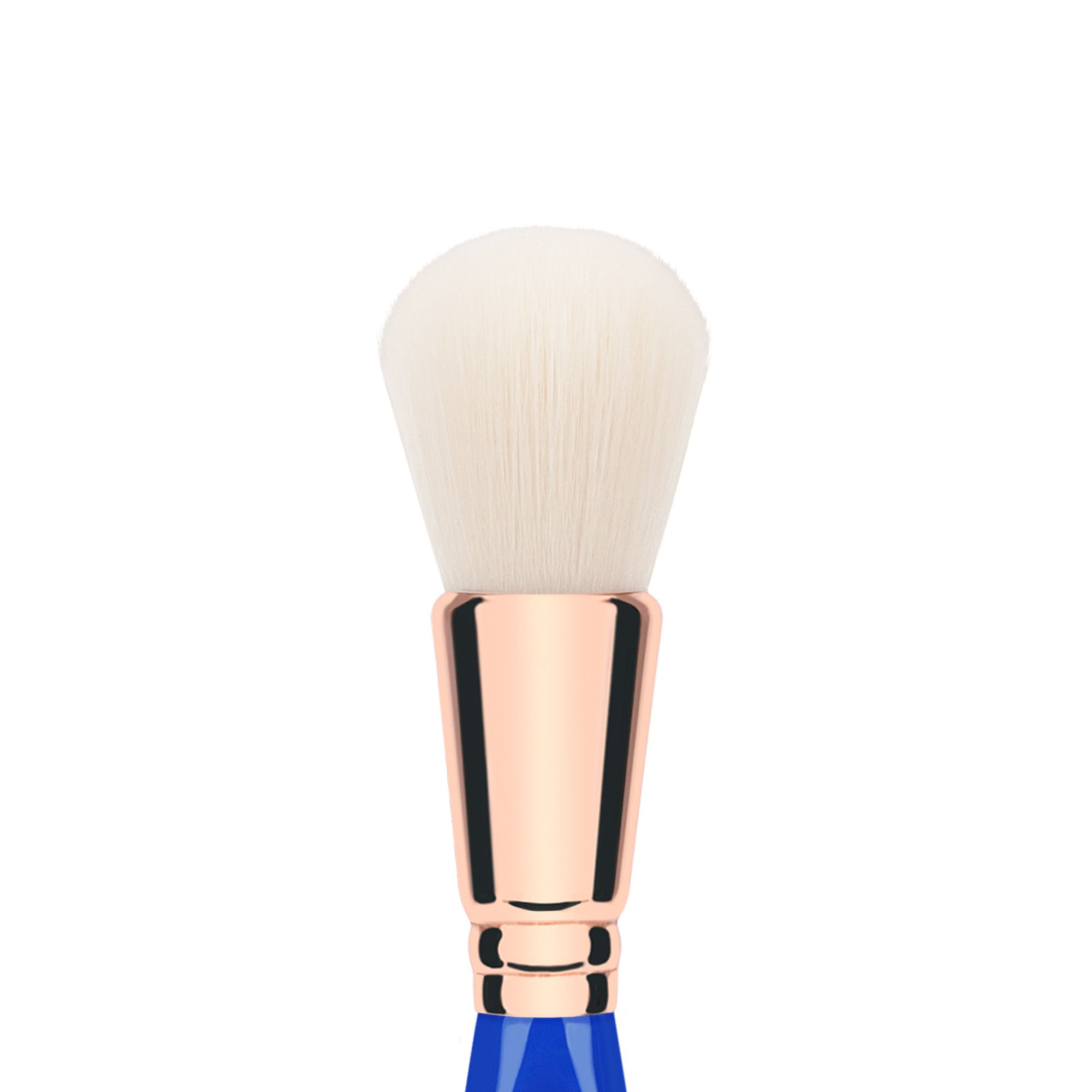Bdellium Tools Professional Vegan Makeup Brush - Golden Triangle 959 Powder Blending Brush with Soft Synthetic Fibers - Blue (1pc) | Perfect for Foundation, Contouring & Blush Application