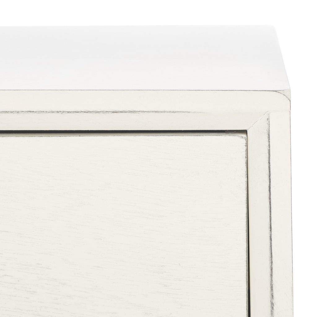 SAFAVIEH Home Collection Remy Distressed White 1-Drawer Writing Desk - Vintage Style Small Home Office Desk for Study, Bedroom & Apartment Workspace