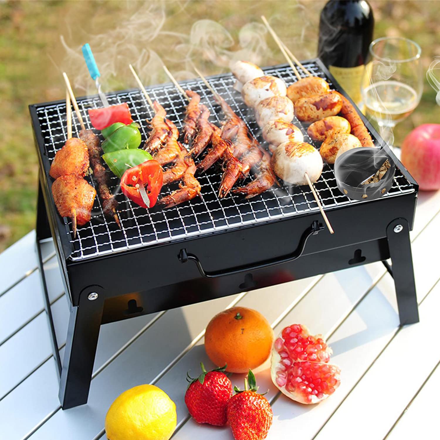 Premium Stainless Steel BBQ Smoker Box for Grills – Perfect for Smoking Meat, Fish & Vegetables – Ideal for Backyard Barbecues, Camping & Outdoor Cooking