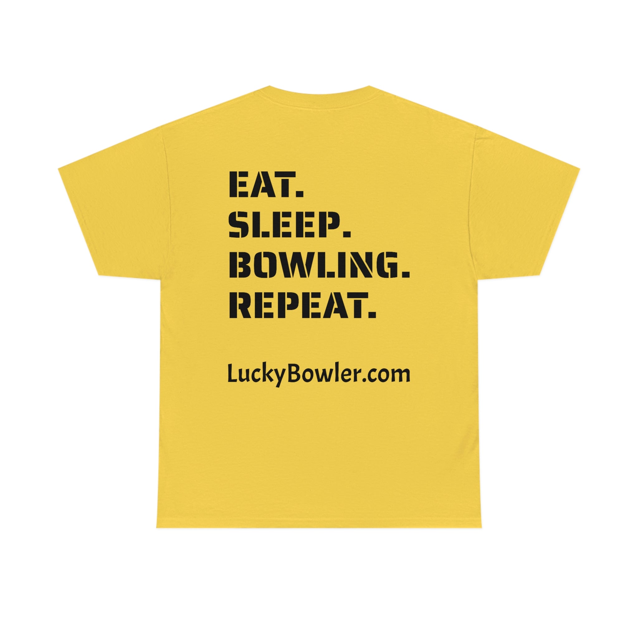 Lucky Tee #4 - Eat Sleep Repeat Graphic T-Shirt for Men & Women | Soft Cotton Casual Wear for Everyday Outfits, Gym, and Street Style