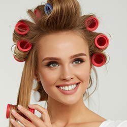 AASA 6-Piece Multicolor Hair Roller Set for Women & Girls - Salon & Home Use Hair Styling Accessories - Perfect for Curling, Waving & Volume Styling
