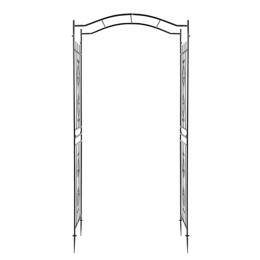 Wrought Iron Plant Climbing Frame - Decorative Garden Arch for Roses, Vines & Flowers | Perfect for Outdoor Wedding Decor, Backyard Landscaping & Patio Climbing Plants