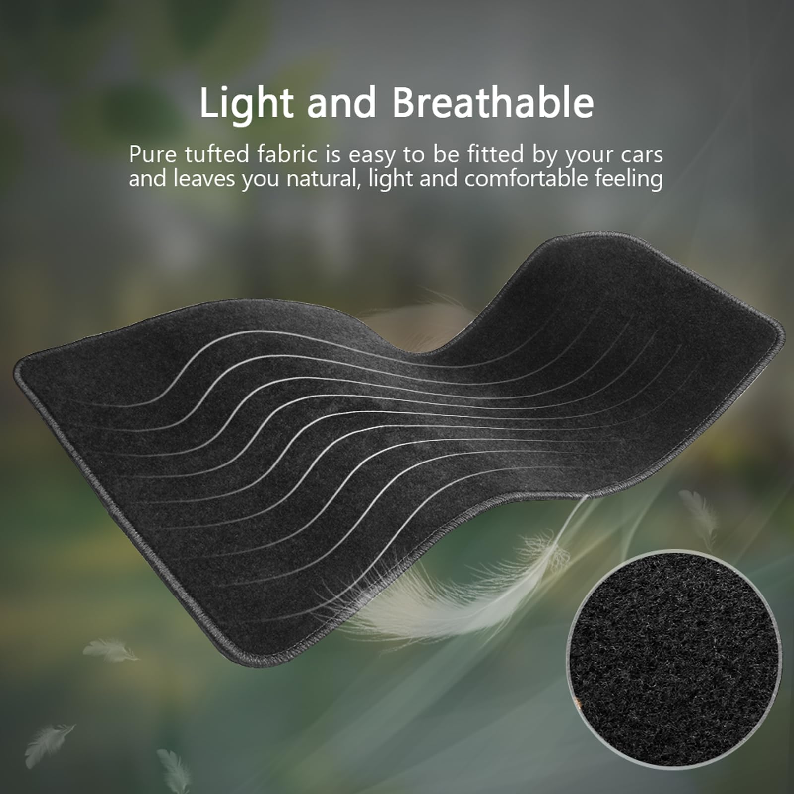 IKON MOTORSPORTS Floor Mats for 2016-2020 Kia Optima - Premium Black Nylon Car Mats (4-Piece Set) | Perfect Fit Front & Rear Floor Liners | All-Weather Protection & Comfort for Daily Commute, Road Trips & Family Travel