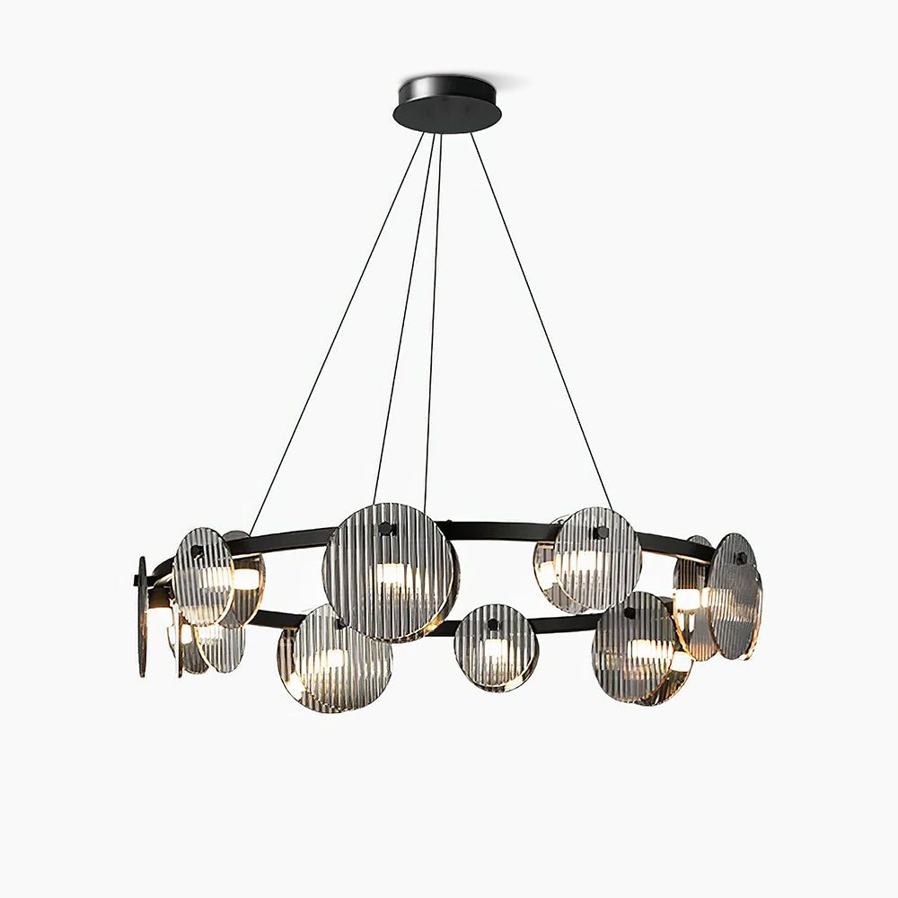 Elegant Foliole Chandelier - Modern Crystal Ceiling Light Fixture for Dining Room, Living Room & Bedroom Decor