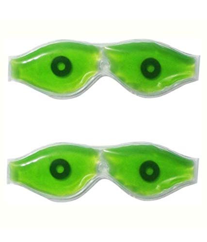 Woms Aloe Vera Cooling Gel Eye Mask - Soothing & Hydrating Under Eye Patches for Dark Circles, Puffiness & Fatigue Relief - Perfect for Summer, Travel & Overnight Use (Pack of 3)