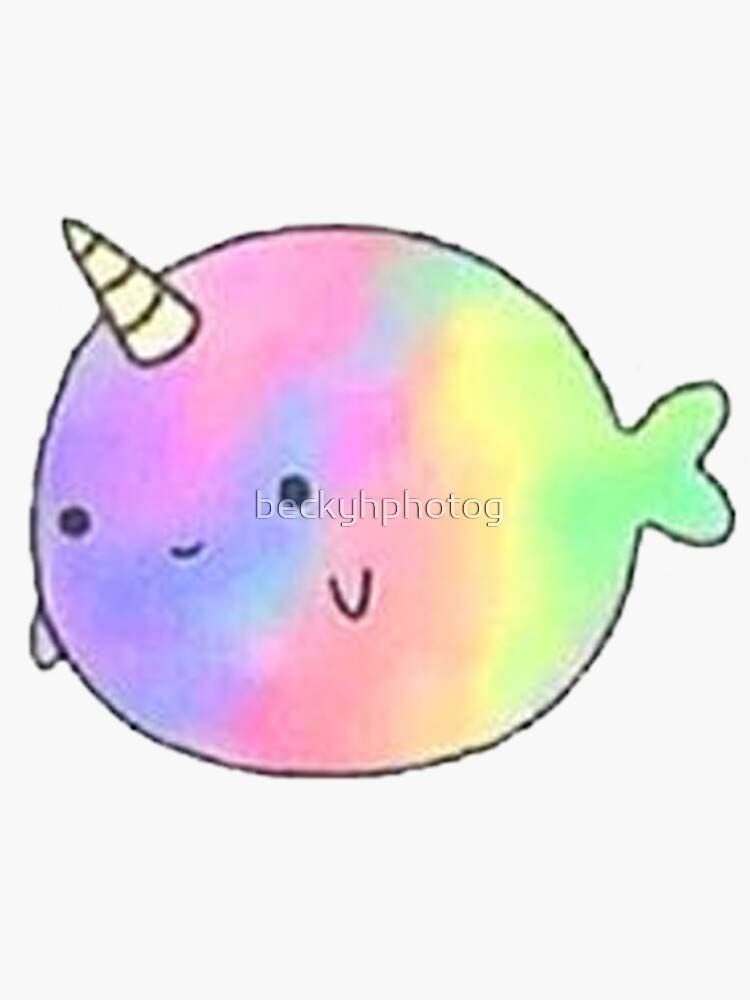 Narwhal Sticker Collection - Waterproof Decal Stickers for Hydro Flask, Laptop, Skateboard & More - Perfect for Water Bottles, Tech Devices & Outdoor Gear