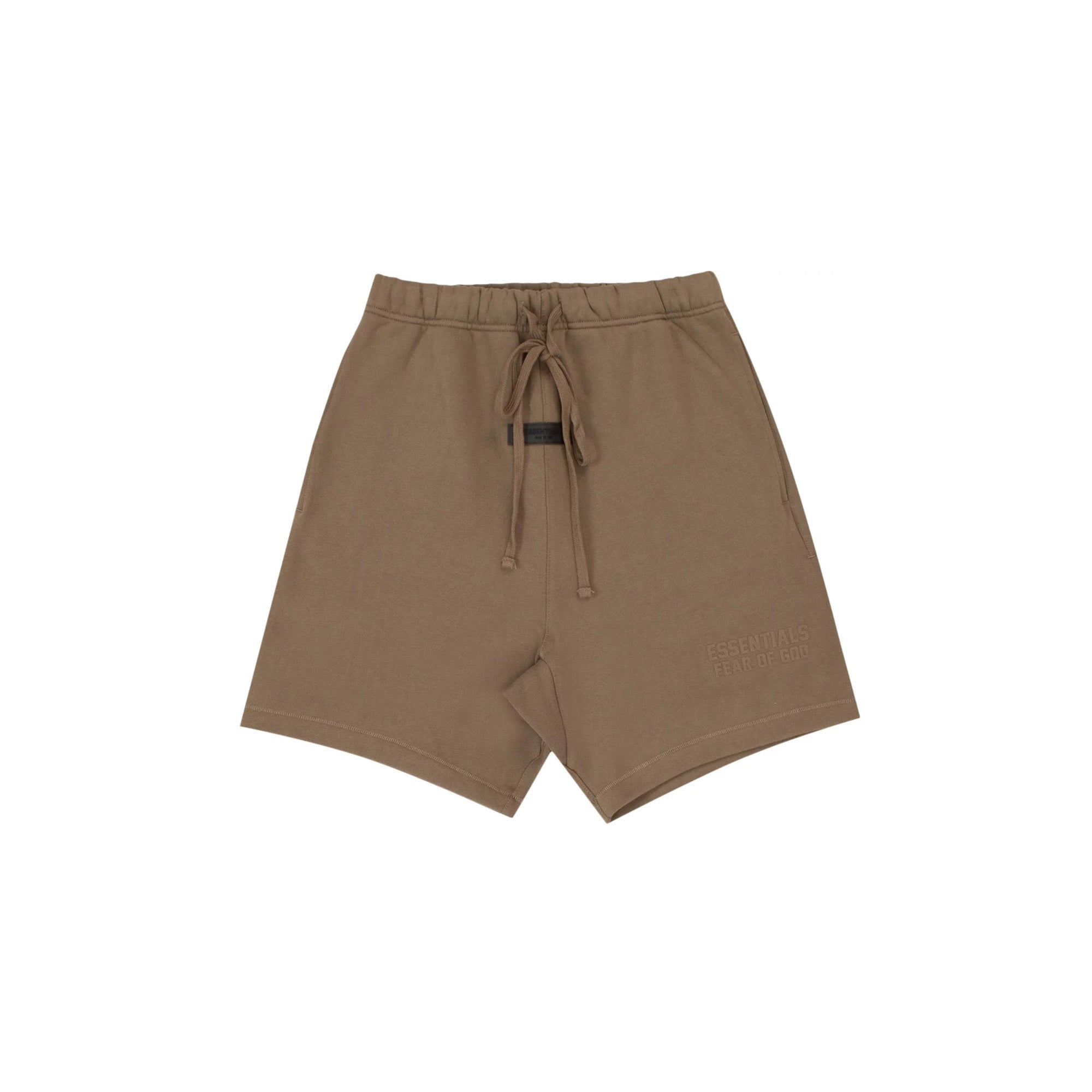 Fear of God Essentials Sweatshorts for Men - Soft Cotton Lounge Shorts in Wood Color | Perfect for Gym, Running, and Casual Wear