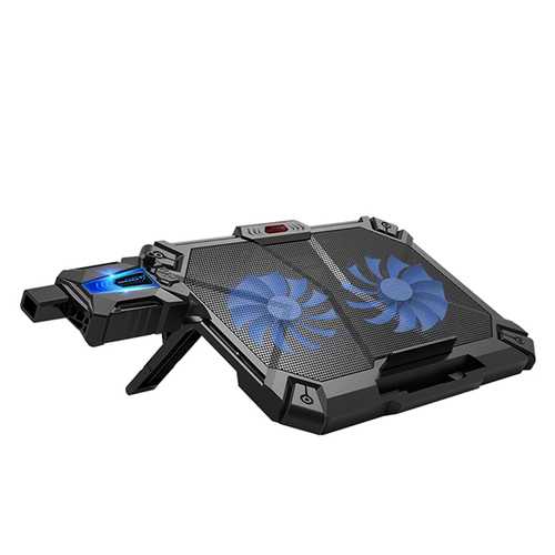 Coolcold Icing 4 Laptop Cooling Pad - Adjustable Notebook Cooler Stand with Powerful Fans for Optimal Heat Dissipation - Perfect for Gaming, Office Work & Long Computing Sessions