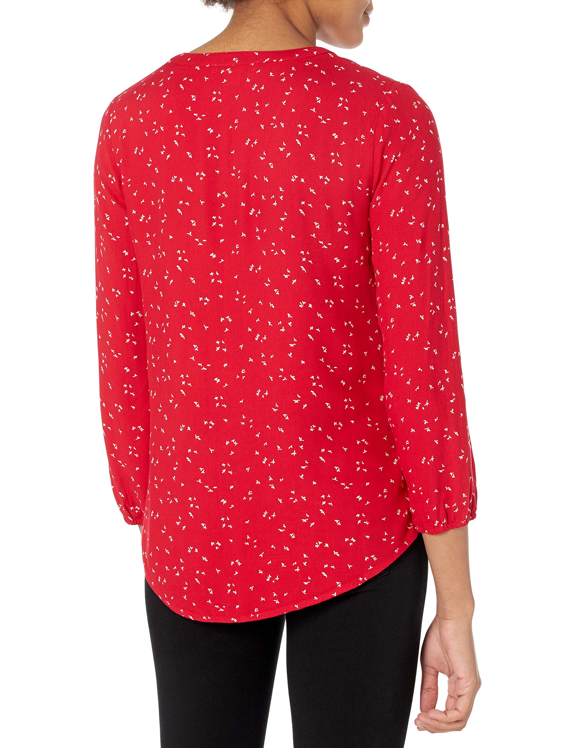 Amazon Essentials Women's 3/4 Sleeve Button-Down Popover Shirt - Casual Office Wear & Spring Outfits for Women