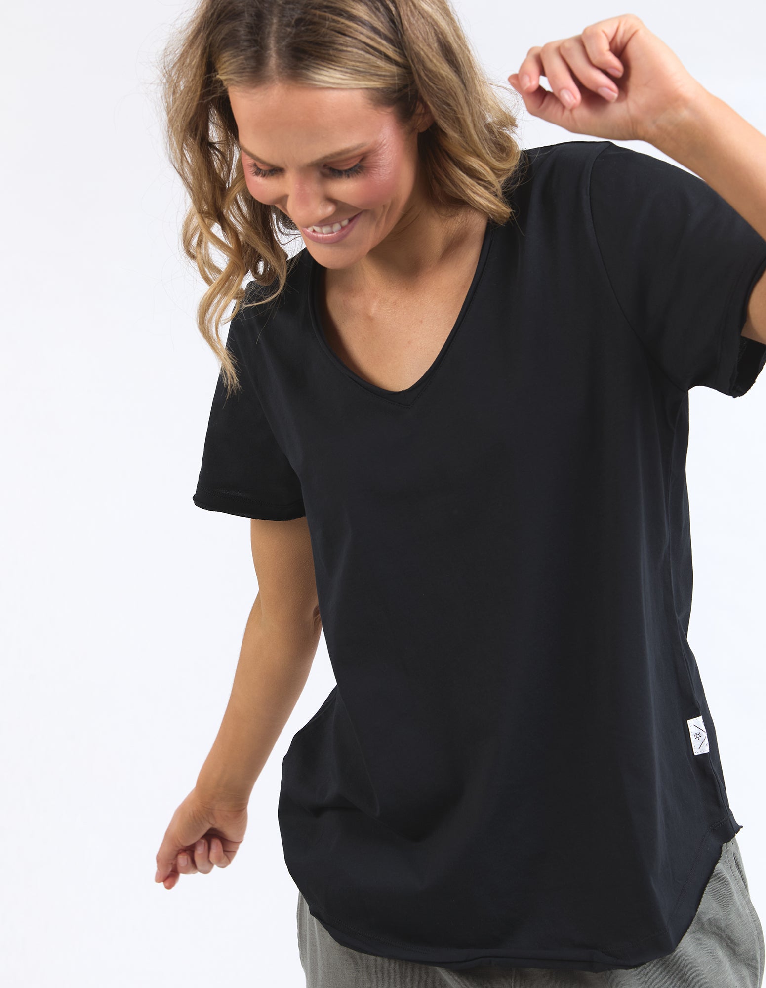 Premium Pima Cotton V-Neck T-Shirt for Men - Soft & Breathable Black Tee - Perfect for Casual Wear, Layering & Everyday Comfort
