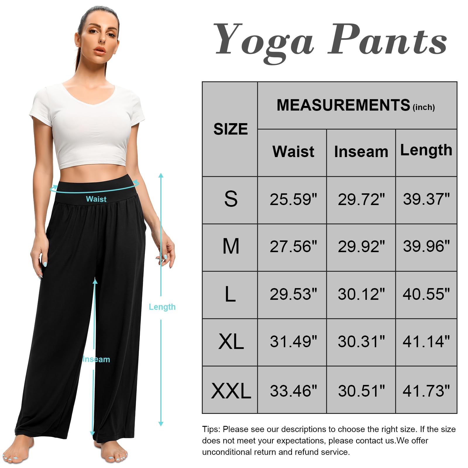 Annenmy Women's High Waisted Yoga Pants with Pockets - Lightweight Stretchy Sweatpants for Workout, Jogging & Lounge - Comfortable Loose Fit Casual Athletic Pants for Women | Perfect for Yoga, Gym, Running & Everyday Wear