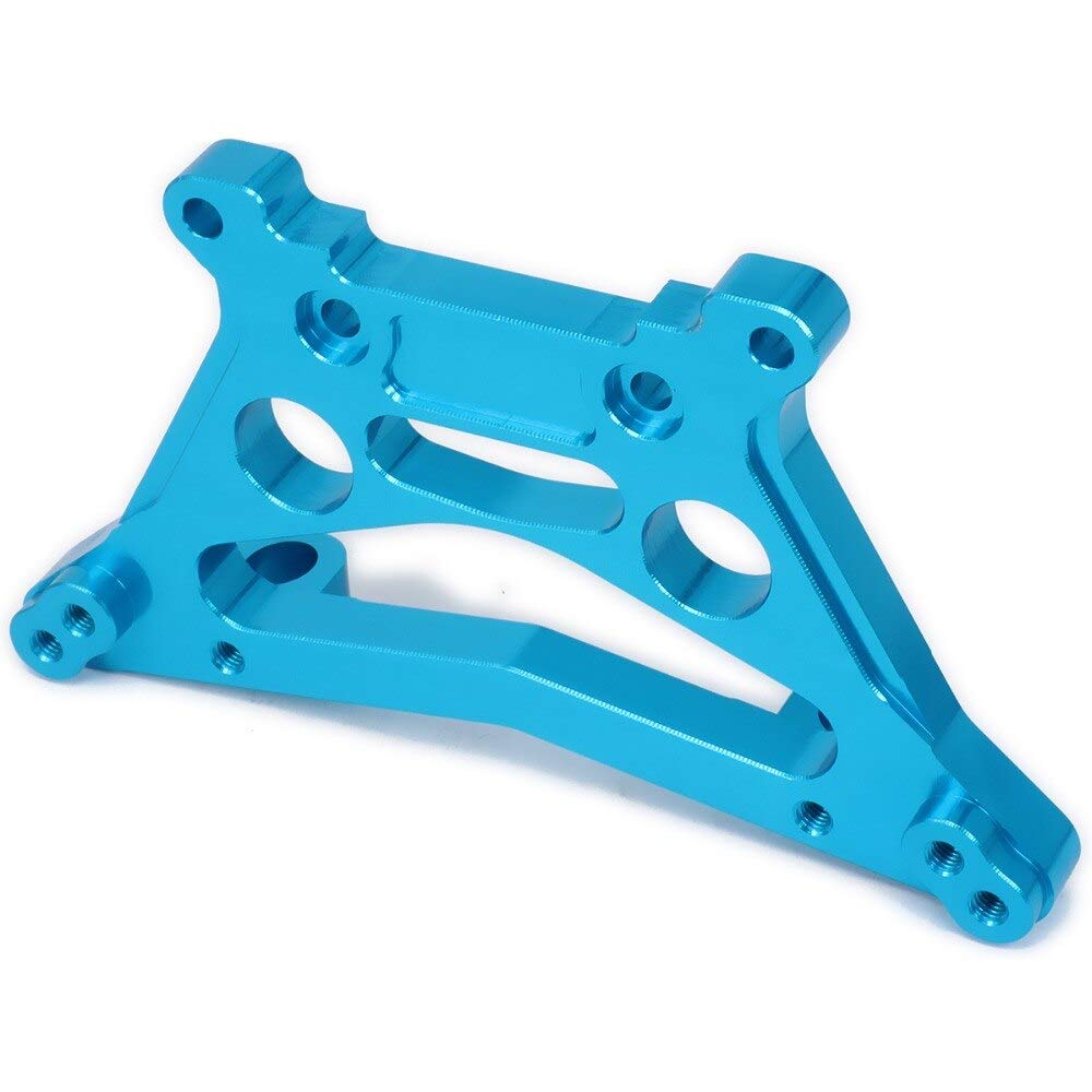 Upgraded Alloy Aluminum Rear Shock Tower Absorber Plate 539080 for 1/10 RC Racing Truck & Buggy (Fits 53810) - Durable Replacement Hop-Up Part (Orange) - Perfect for Off-Road Bashing, Track Racing & RC Car Performance Upgrades