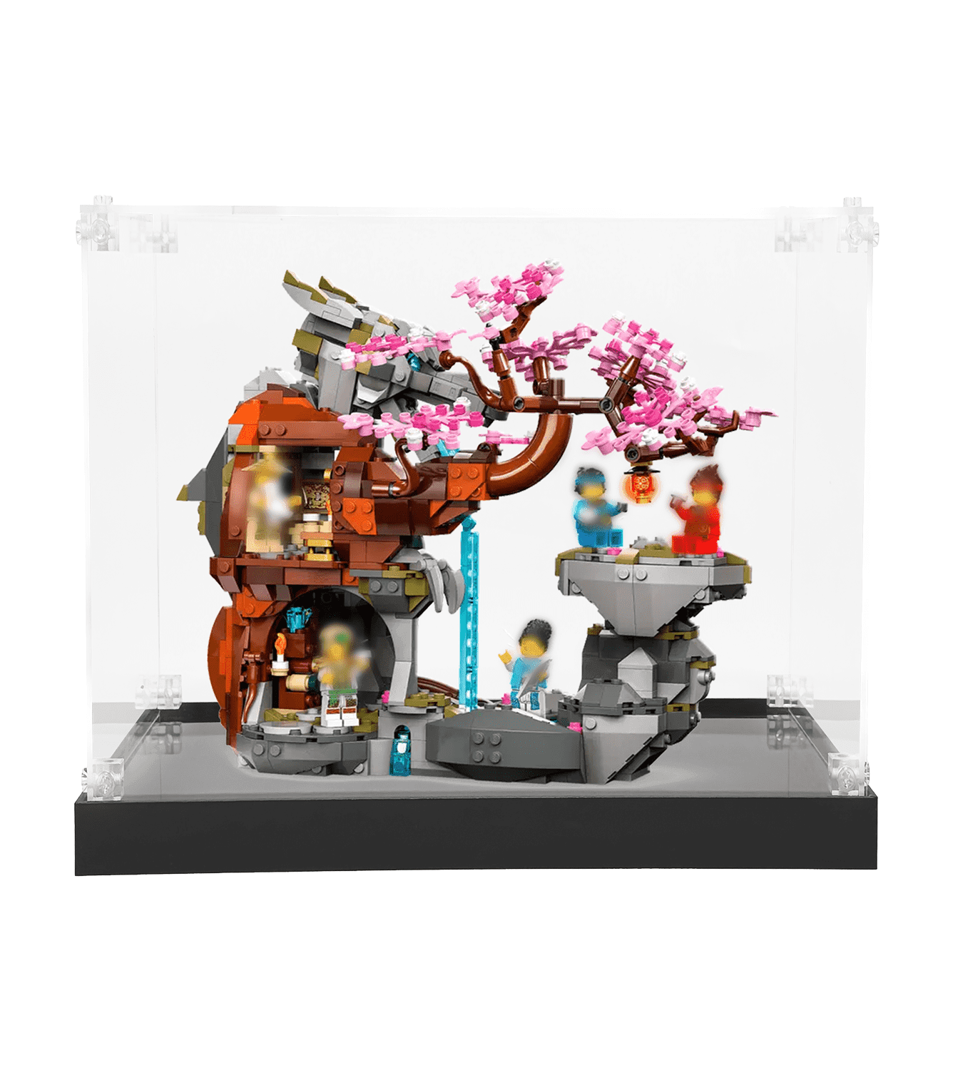 LEGO Ninjago Dragon Stone Shrine 71819 Display Case - Protective Showcase for Collectible Building Set - Perfect for Home Decoration & Toy Storage