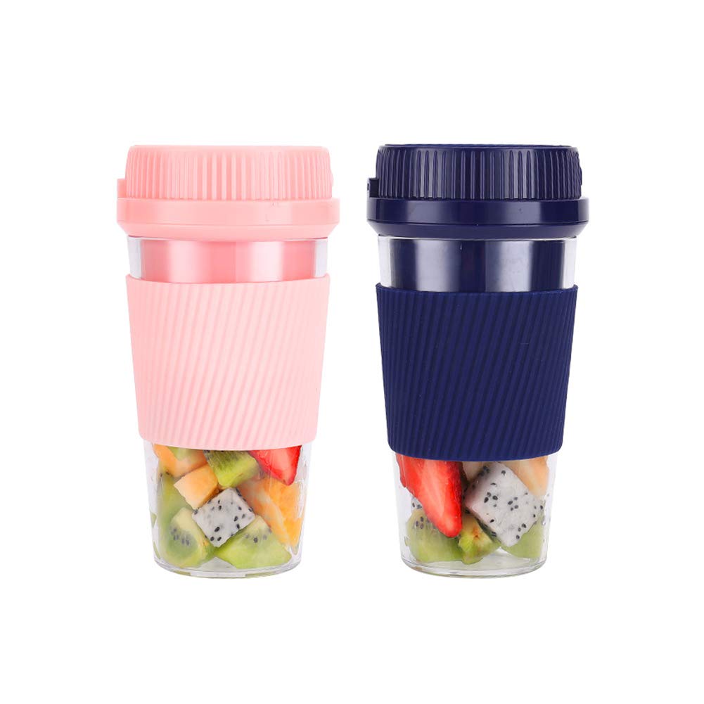 Portable USB Rechargeable Blender 300ml - Cordless Small Juicer Cup with 1200mAh Battery for Smoothies, Shakes & Healthy Drinks - Perfect for Gym, Office & Travel