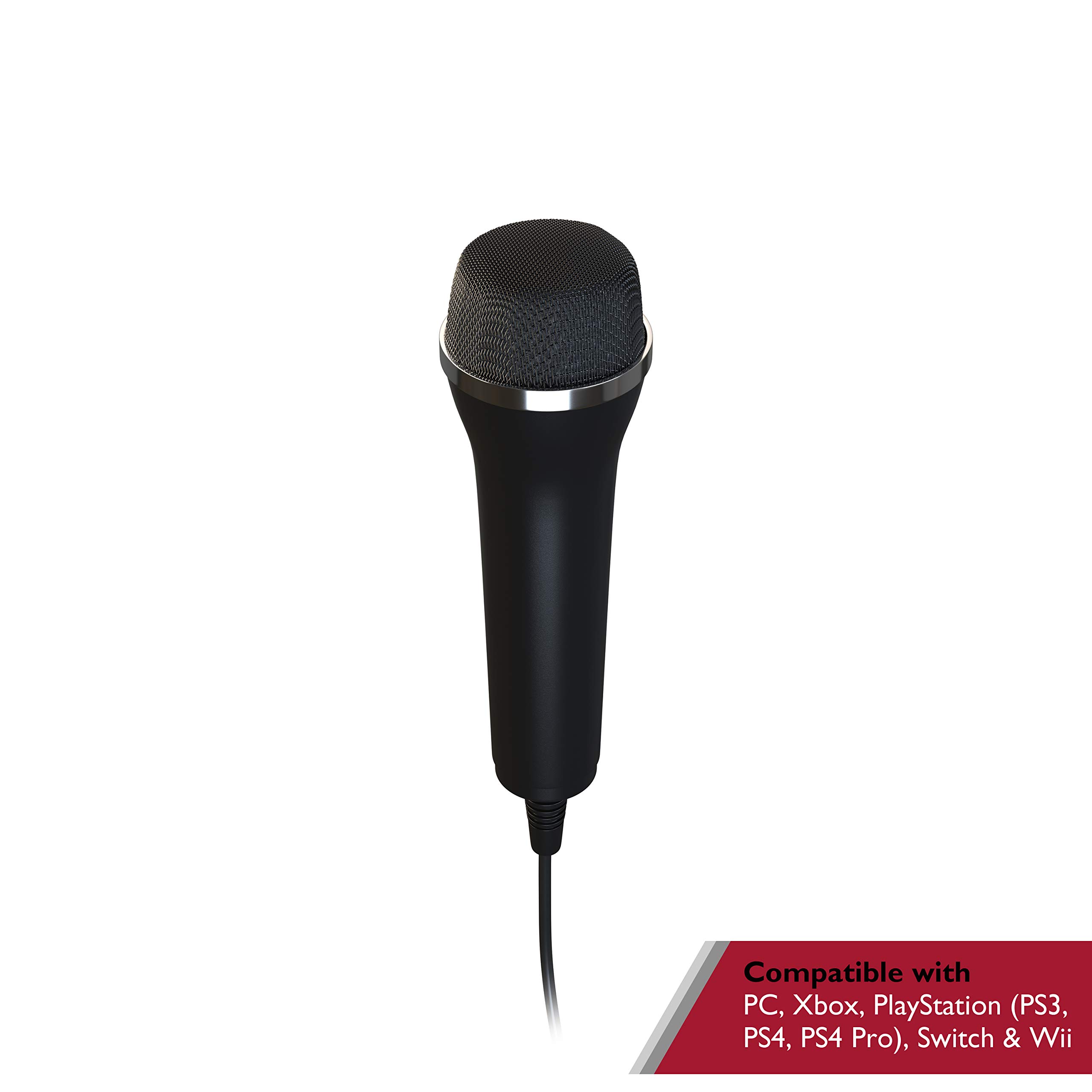 Universal USB Microphone for PC, Gaming & Karaoke - Compatible with PS5, PS4, Xbox One, Wii (SingStar, Lets Sing, We Sing) - 3m Cable - Perfect for Streaming, Podcasting & Voice Chat