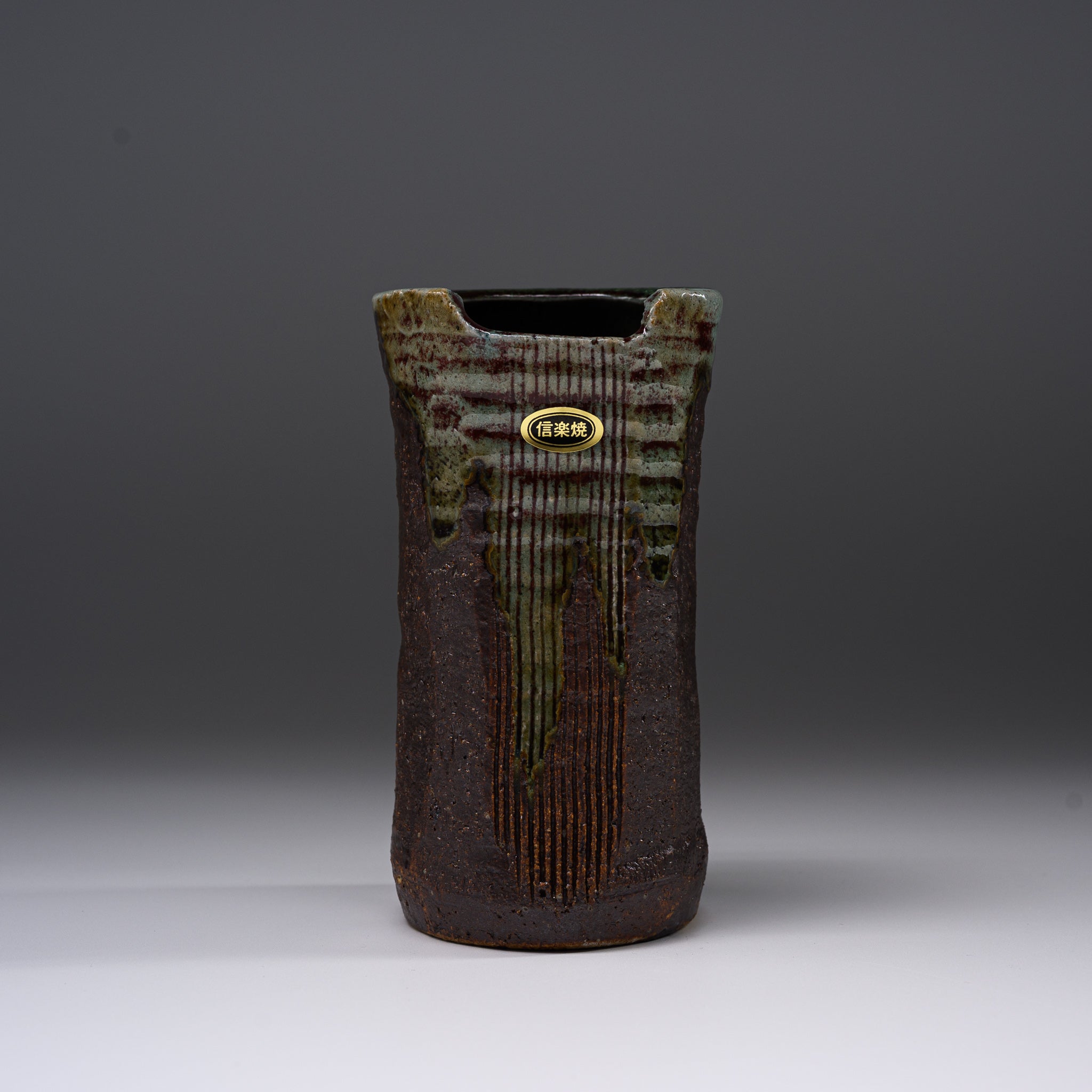 Handmade Shigaraki Ware Ceramic Vase - Traditional Japanese Pottery for Home Decor, Perfect for Flowers & Zen Interior Design | Ideal for Living Room, Dining Table & Office Desk Centerpiece