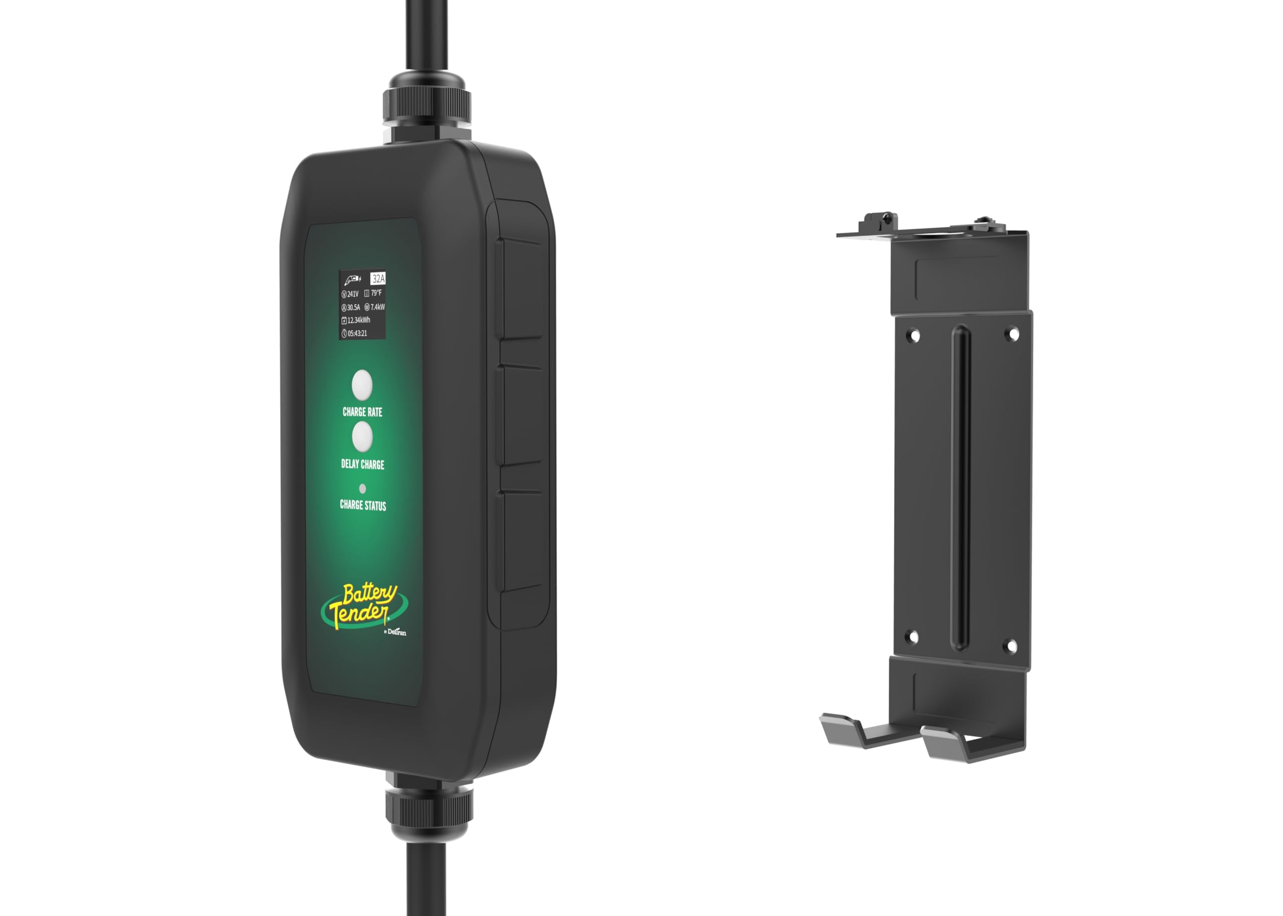 Battery Tender eCharge 32 AMP Level 1+2 Portable EV Charger for Electric Vehicles - 022-3017-DL-WH - Fast Charging at Home & On The Road