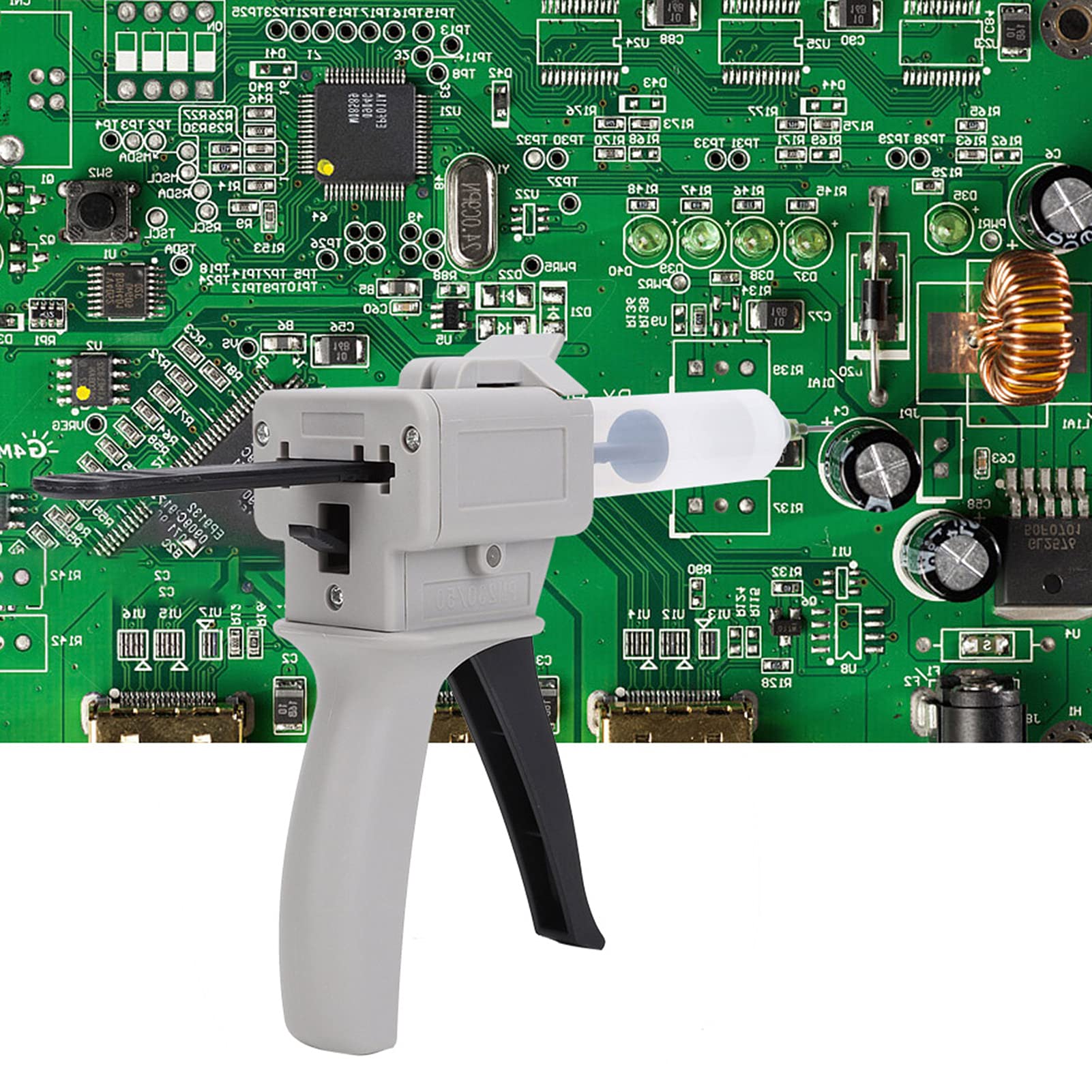 Hot Adhesive Dispenser Glue Gun with Ergonomic Handle - Perfect for DIY Crafts, Home Repairs & Woodworking Projects