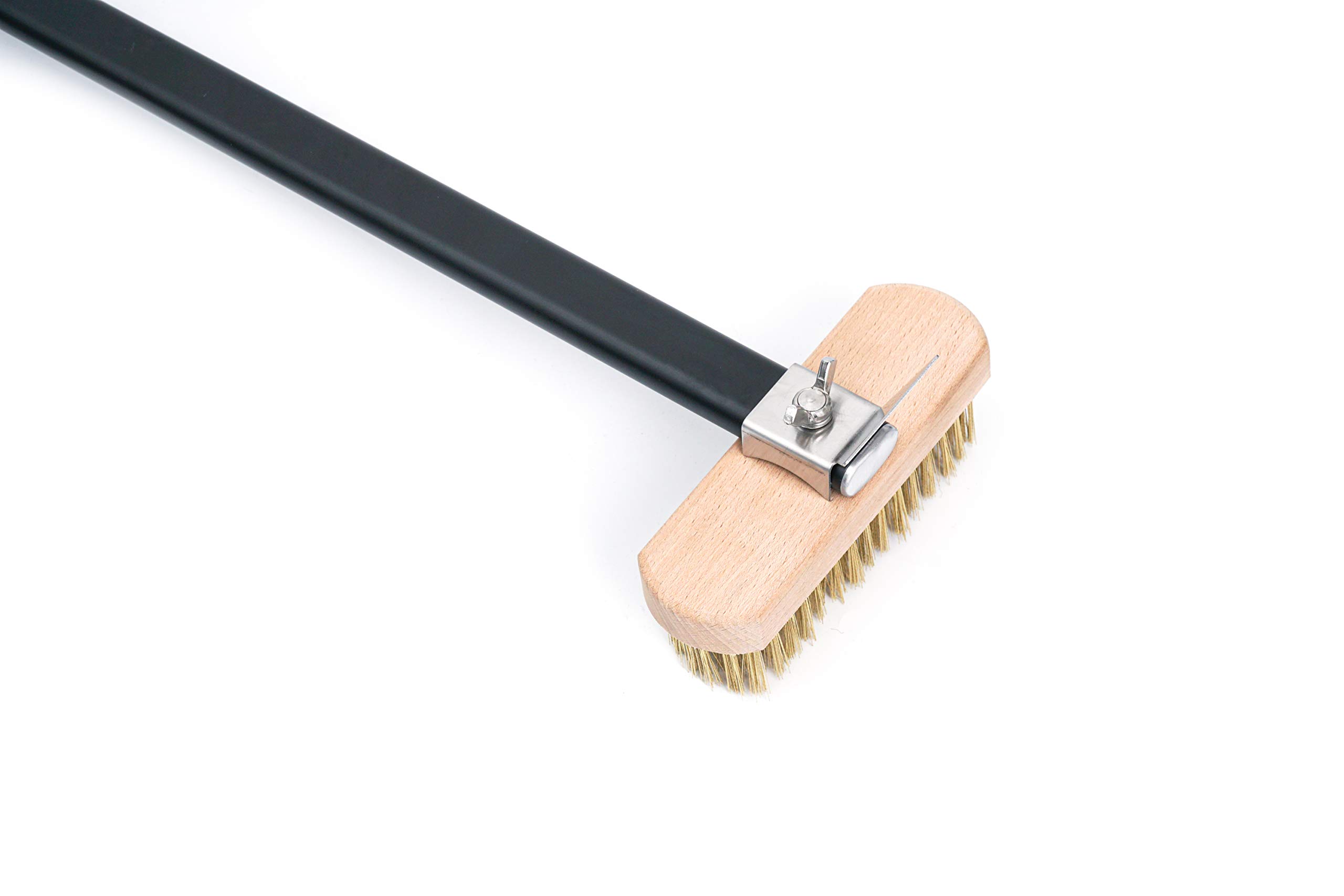 Best Pizza Stone Cleaning Brush for Wooden & Stone Ovens - Heavy Duty Scrubber for Stubborn Residue - Perfect for Home Kitchens & Outdoor Grilling