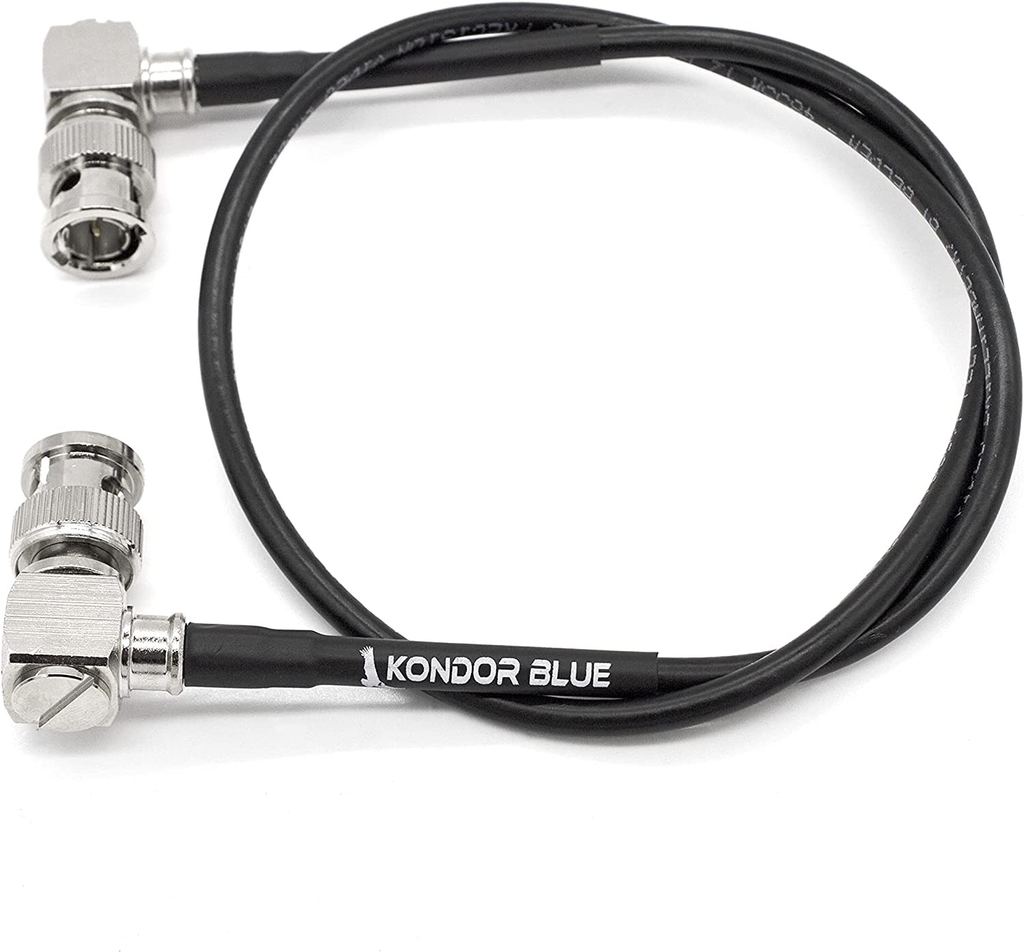 Kondor Blue 12G SDI Cable for 4K60 Video - 22ft Straight Connector for Camera Monitors & Transmitters - Perfect for Live Streaming, Broadcast & Studio Production